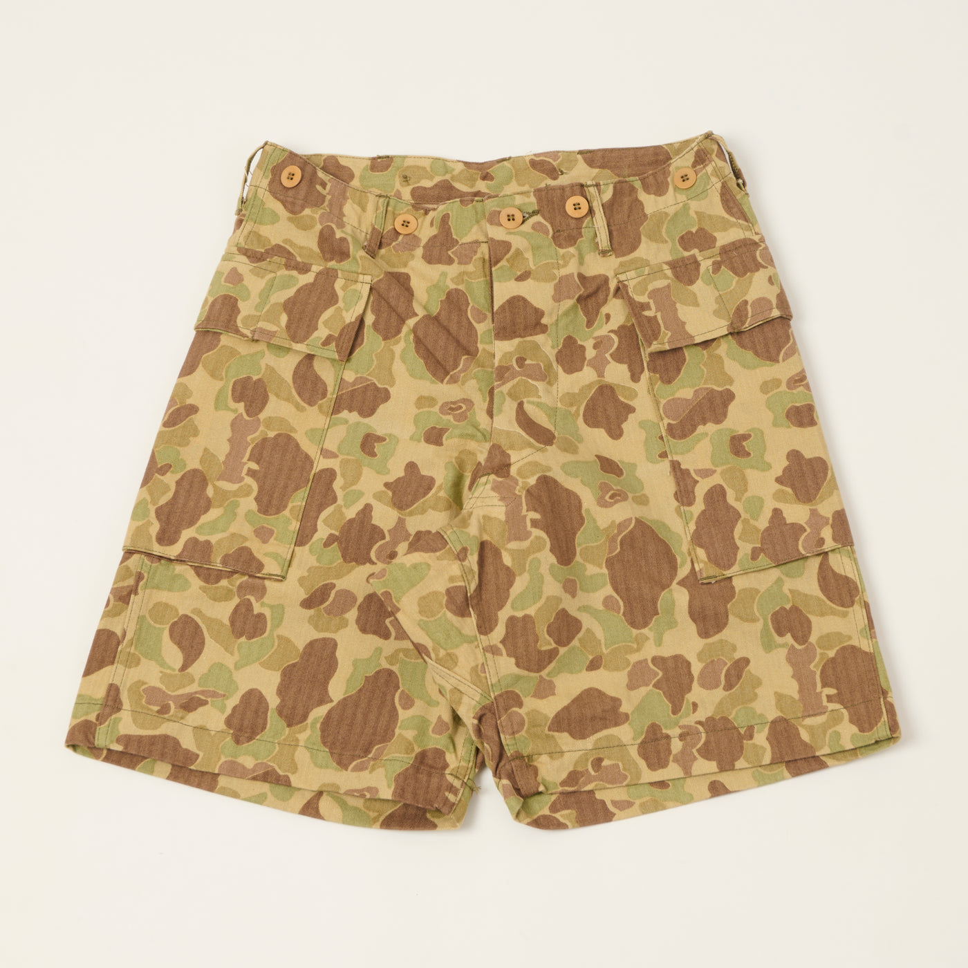 Buzz Rickson's Herringbone Twill Camoflage Shorts - Green/Multi
