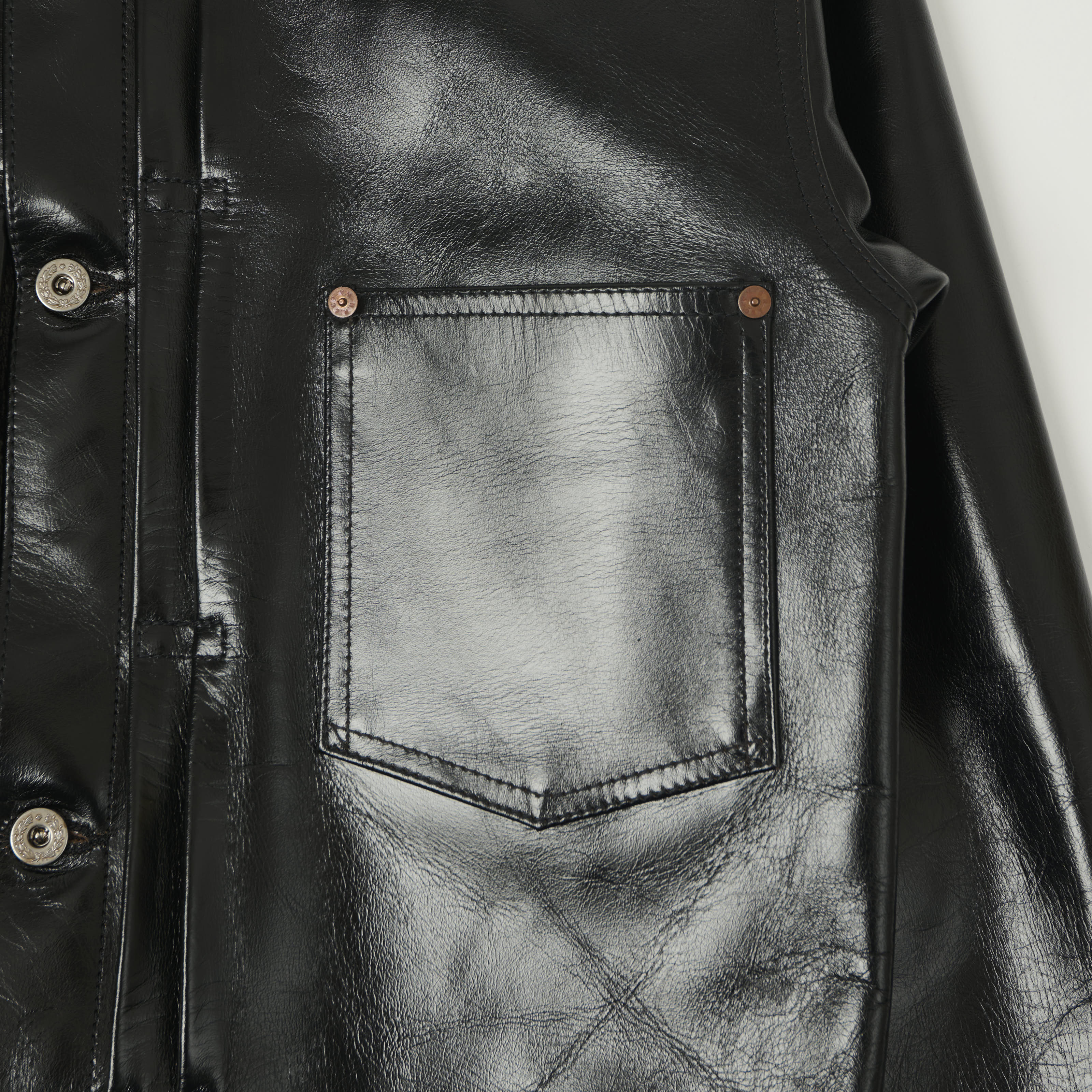 Buzz Rickson's William Gibson Horsehide Leather Type I Jacket - Black