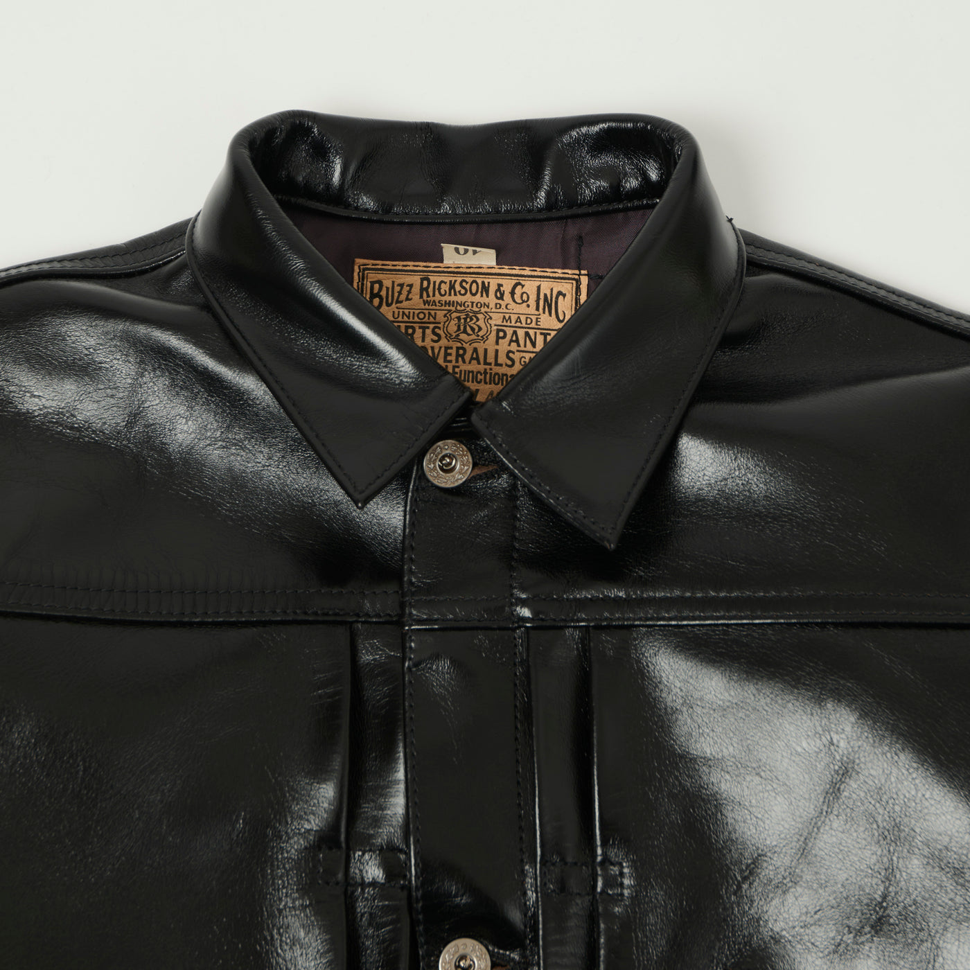Buzz Rickson's William Gibson Horsehide Leather Type I Jacket - Black