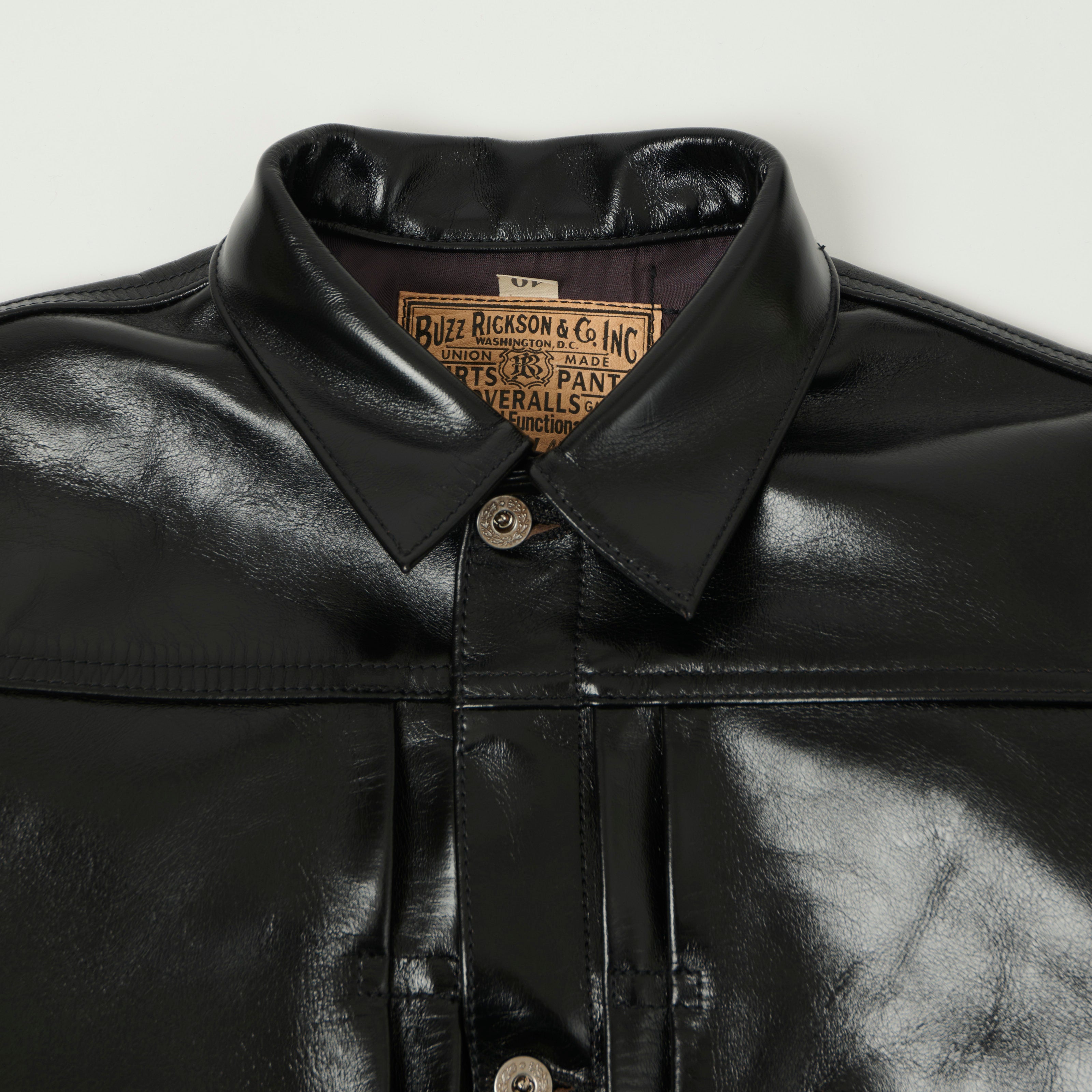 Buzz Rickson's William Gibson Horsehide Leather Type I Jacket - Black