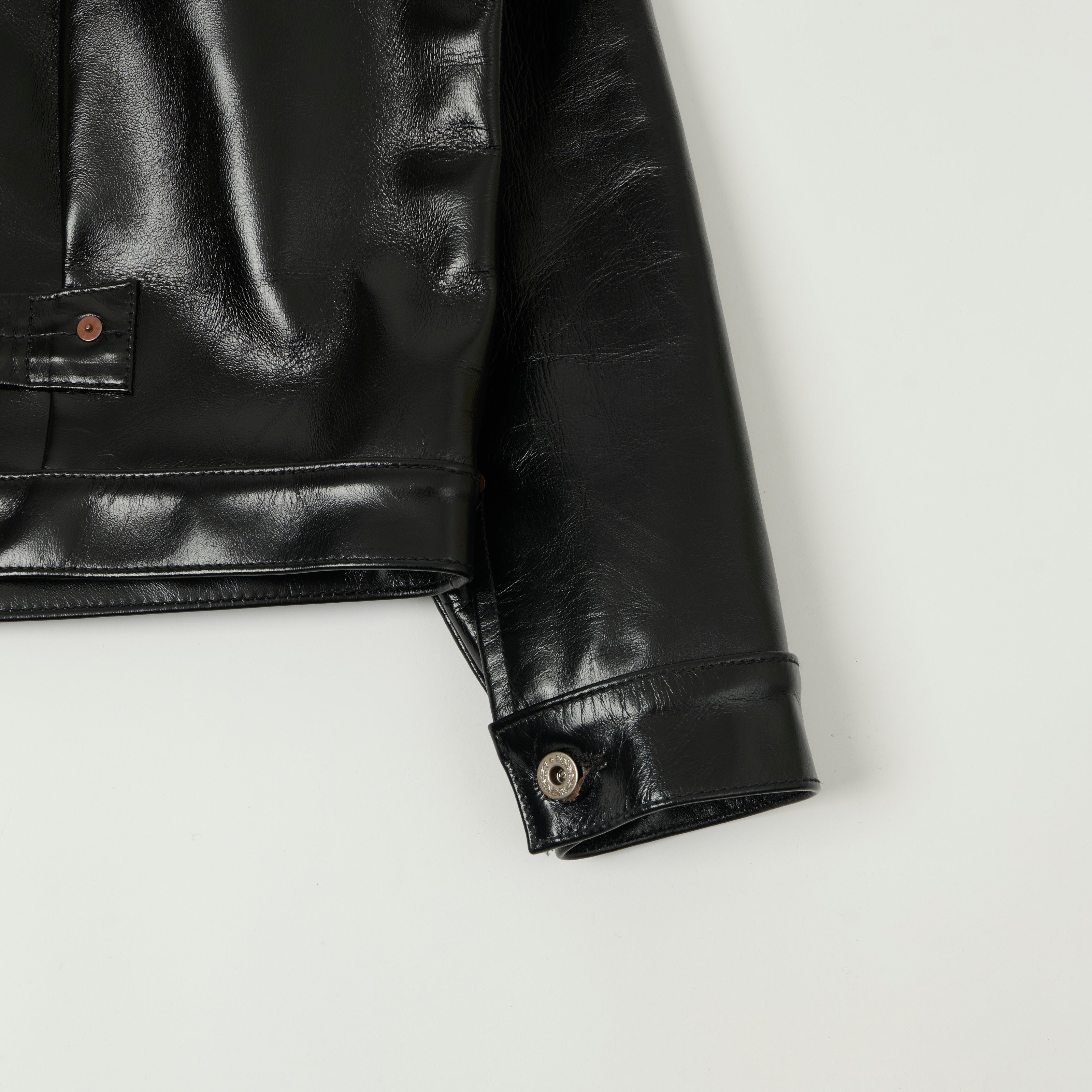 Buzz Rickson's William Gibson Horsehide Leather Type I Jacket - Black