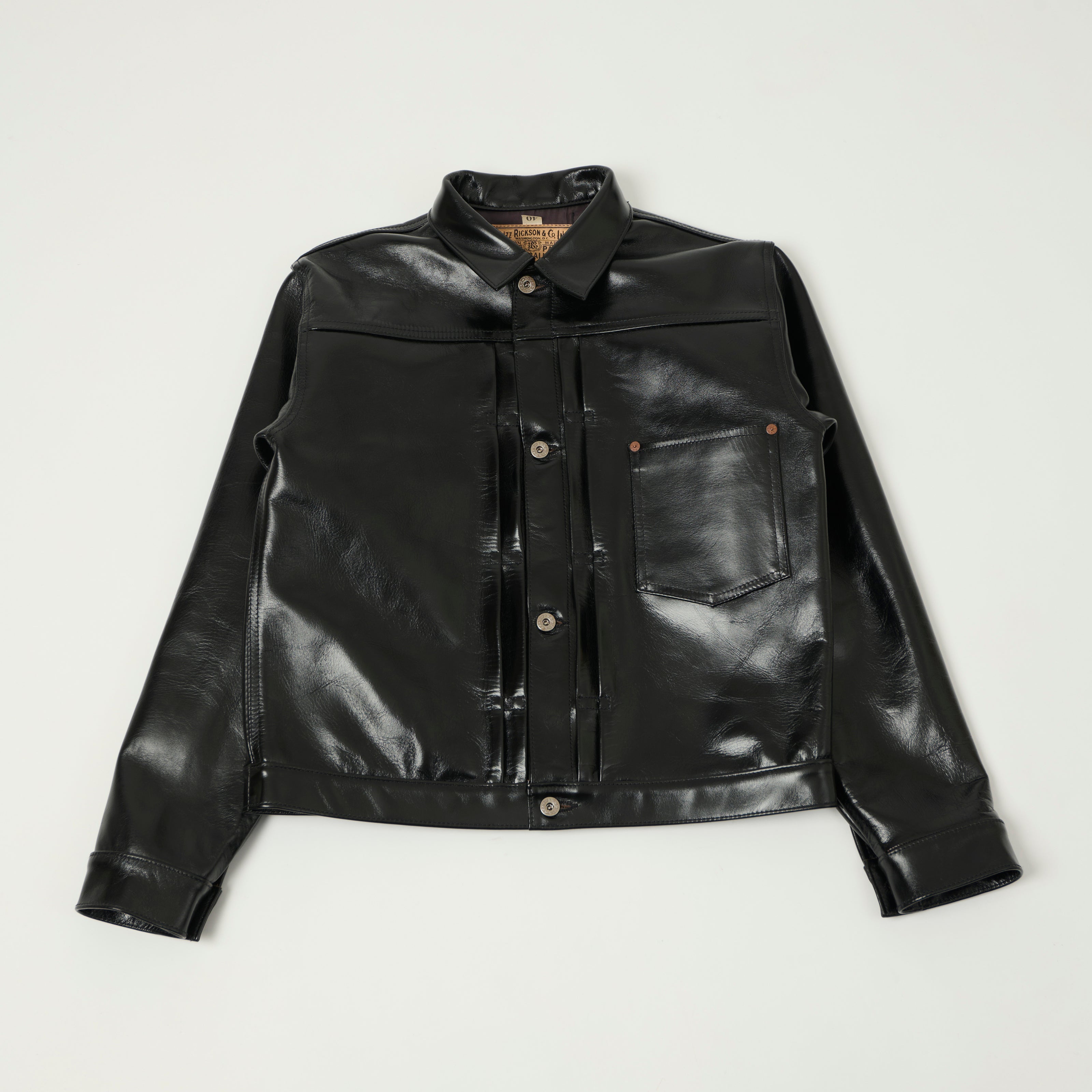Buzz Rickson's William Gibson Horsehide Leather Type I Jacket - Black
