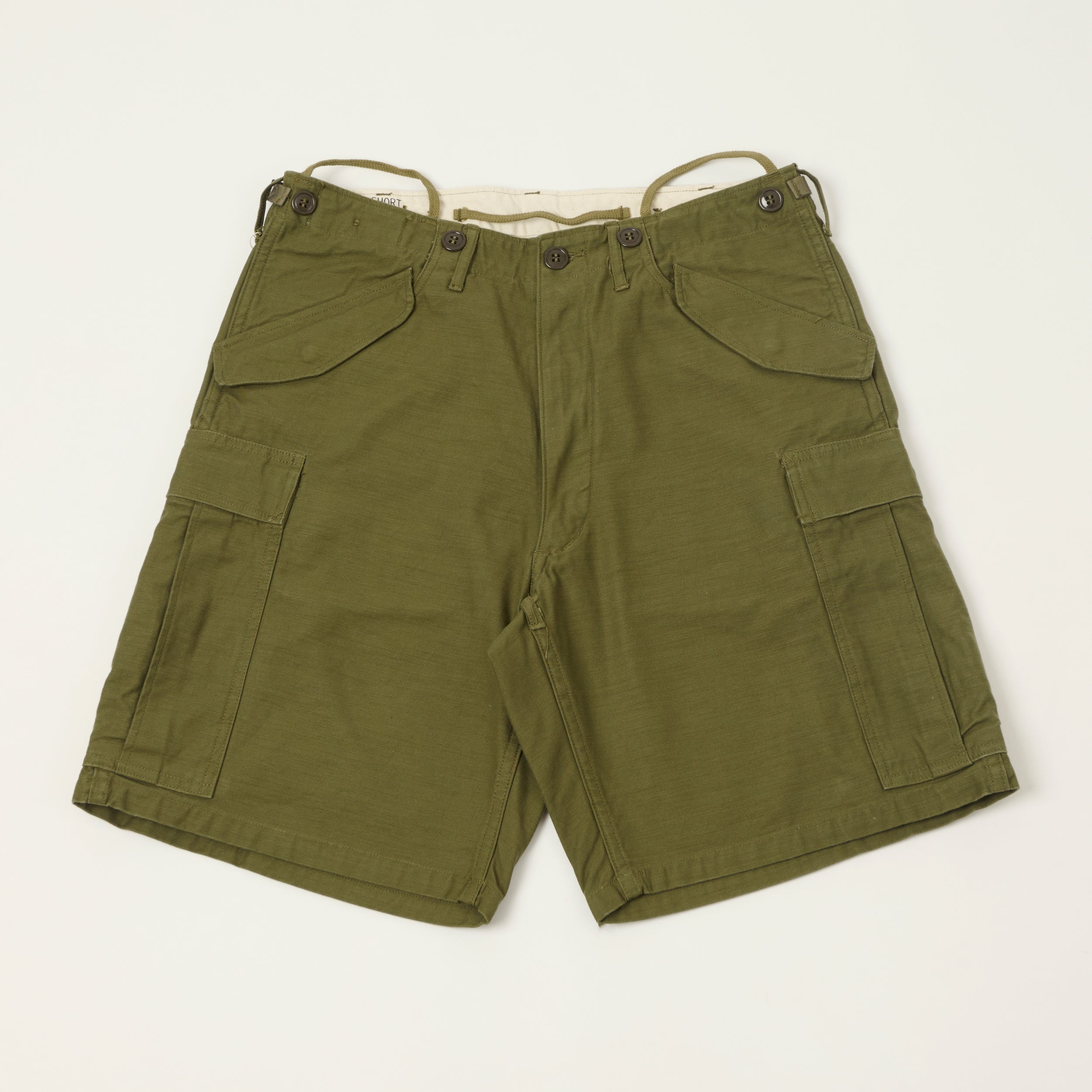 Buzz Rickson's M-1951 Reverse Sateen Civilian Shorts - Olive