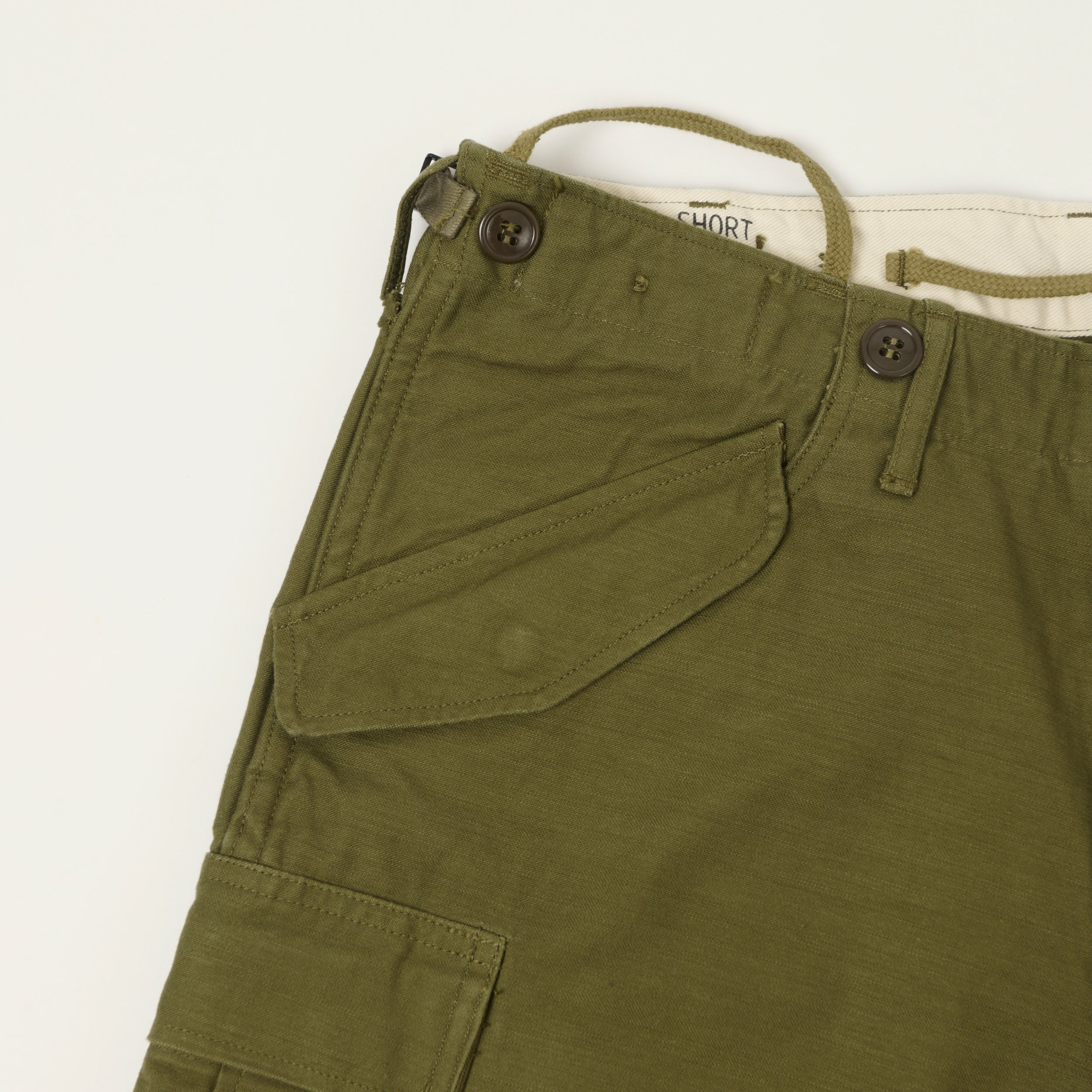 Buzz Rickson's M-1951 Reverse Sateen Civilian Shorts - Olive