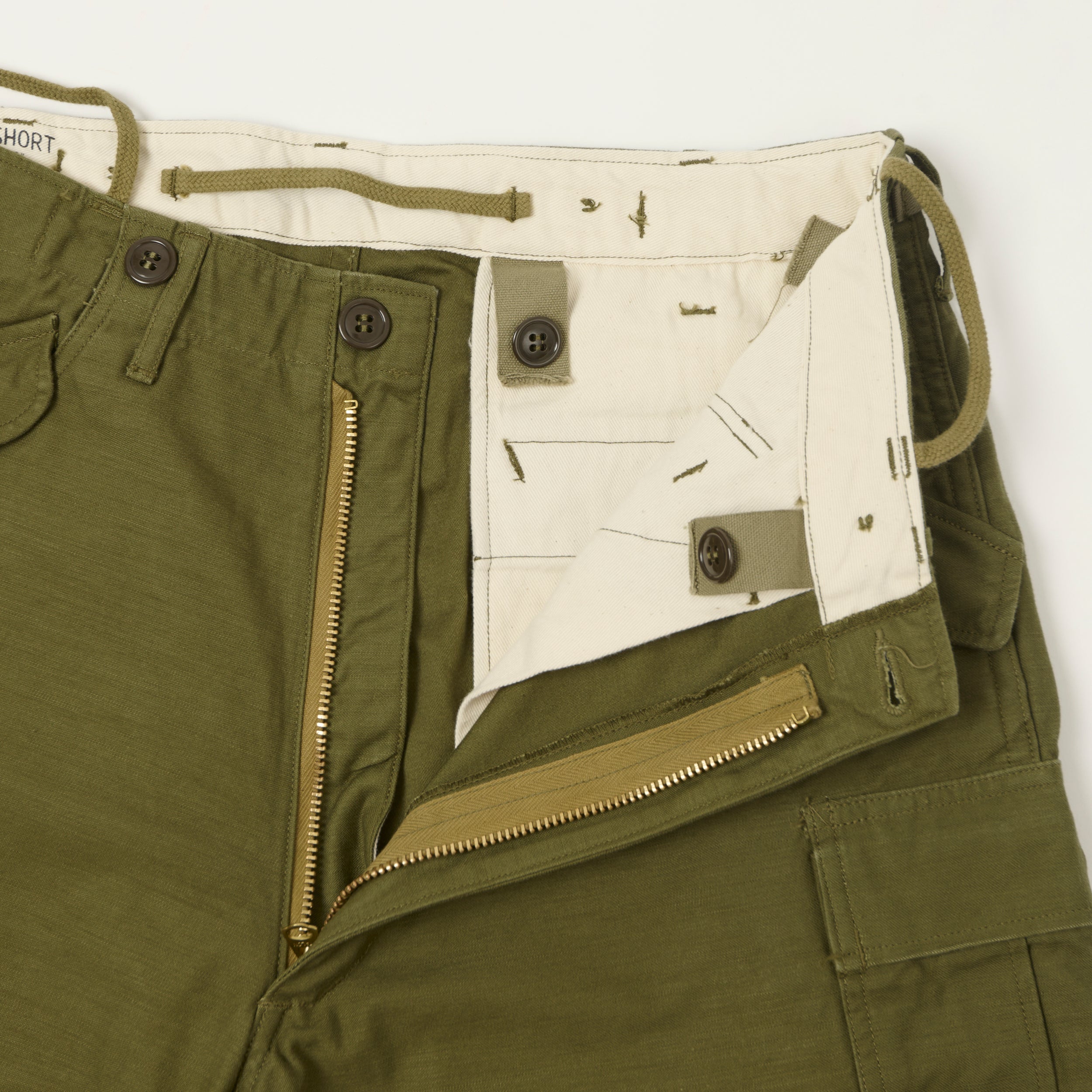 Buzz Rickson's M-1951 Reverse Sateen Civilian Shorts - Olive