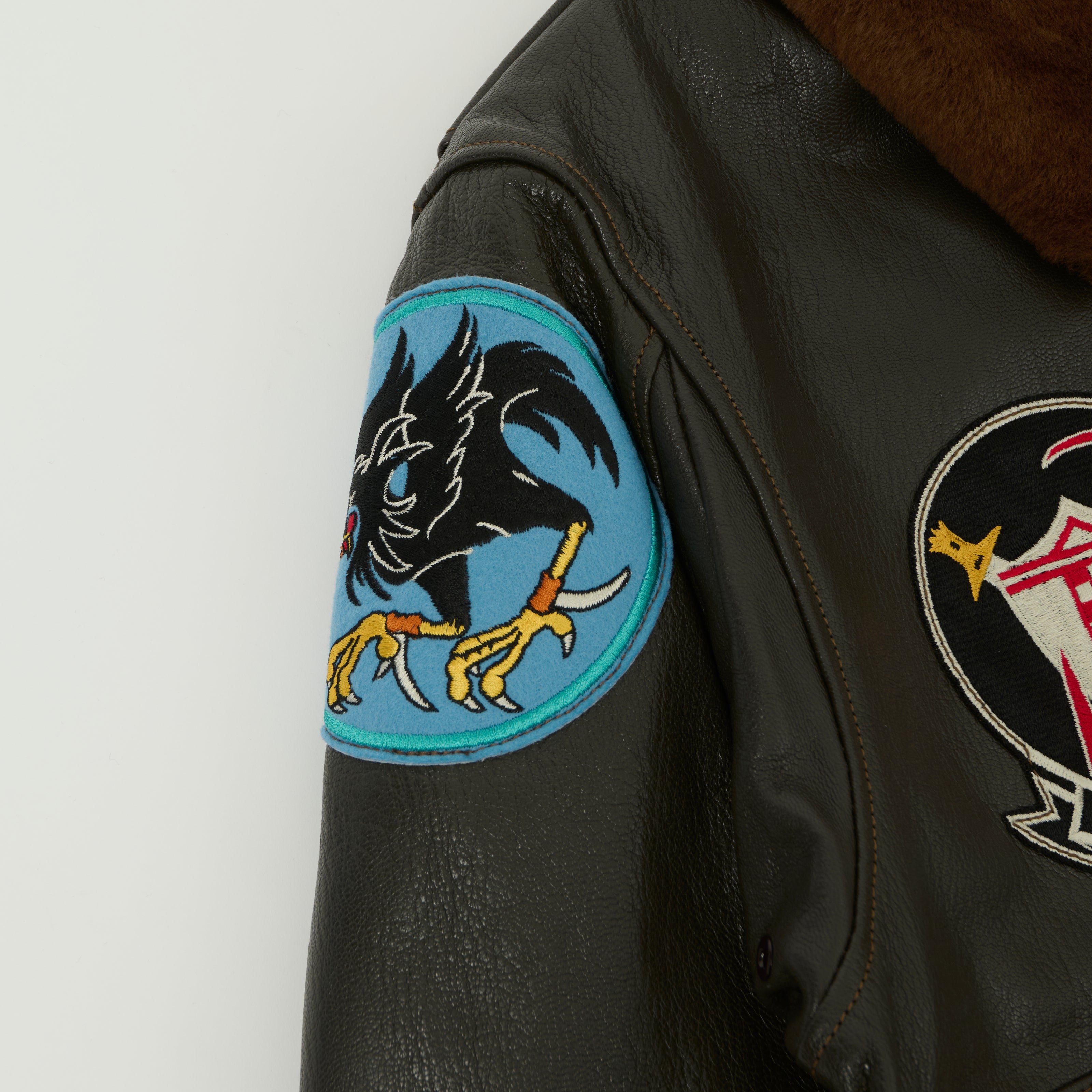 Buzz Rickson's Pritzker & Sons 'Last Gunfighters' Leather G-1 Flight Jacket - Grey Brown