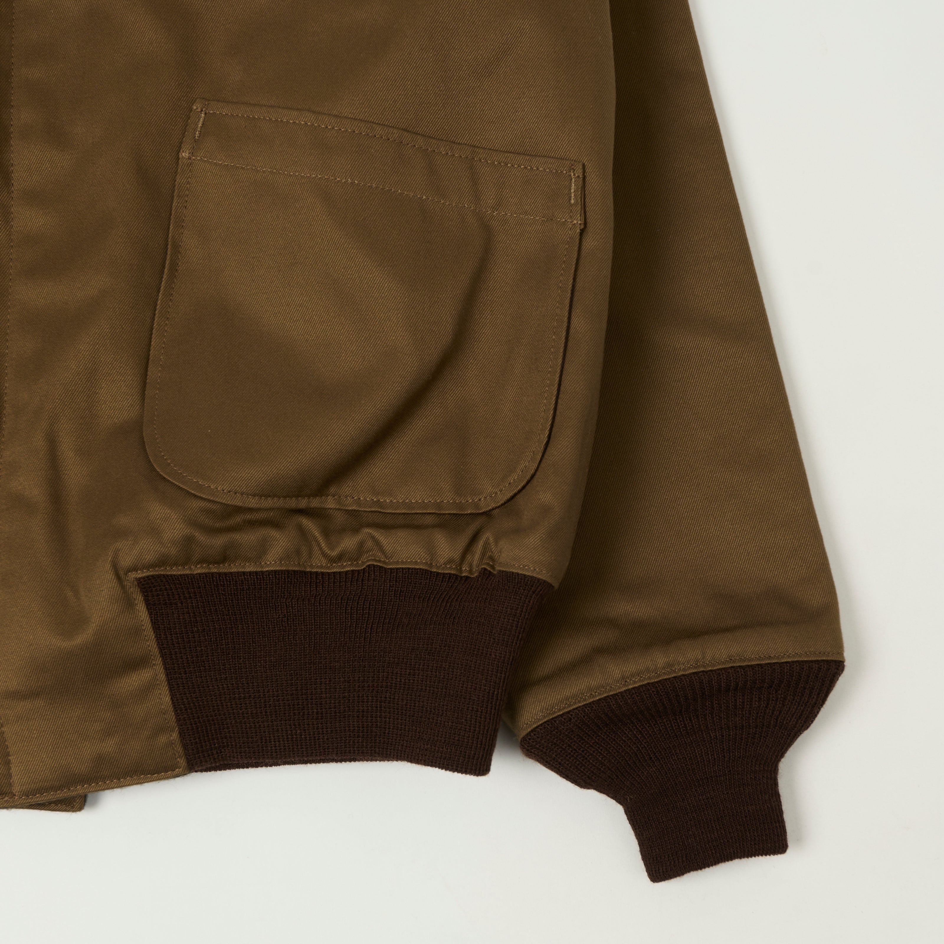 Buzz Rickson's U.S. Navy Zip Through Deck Jacket - Tankers Brown