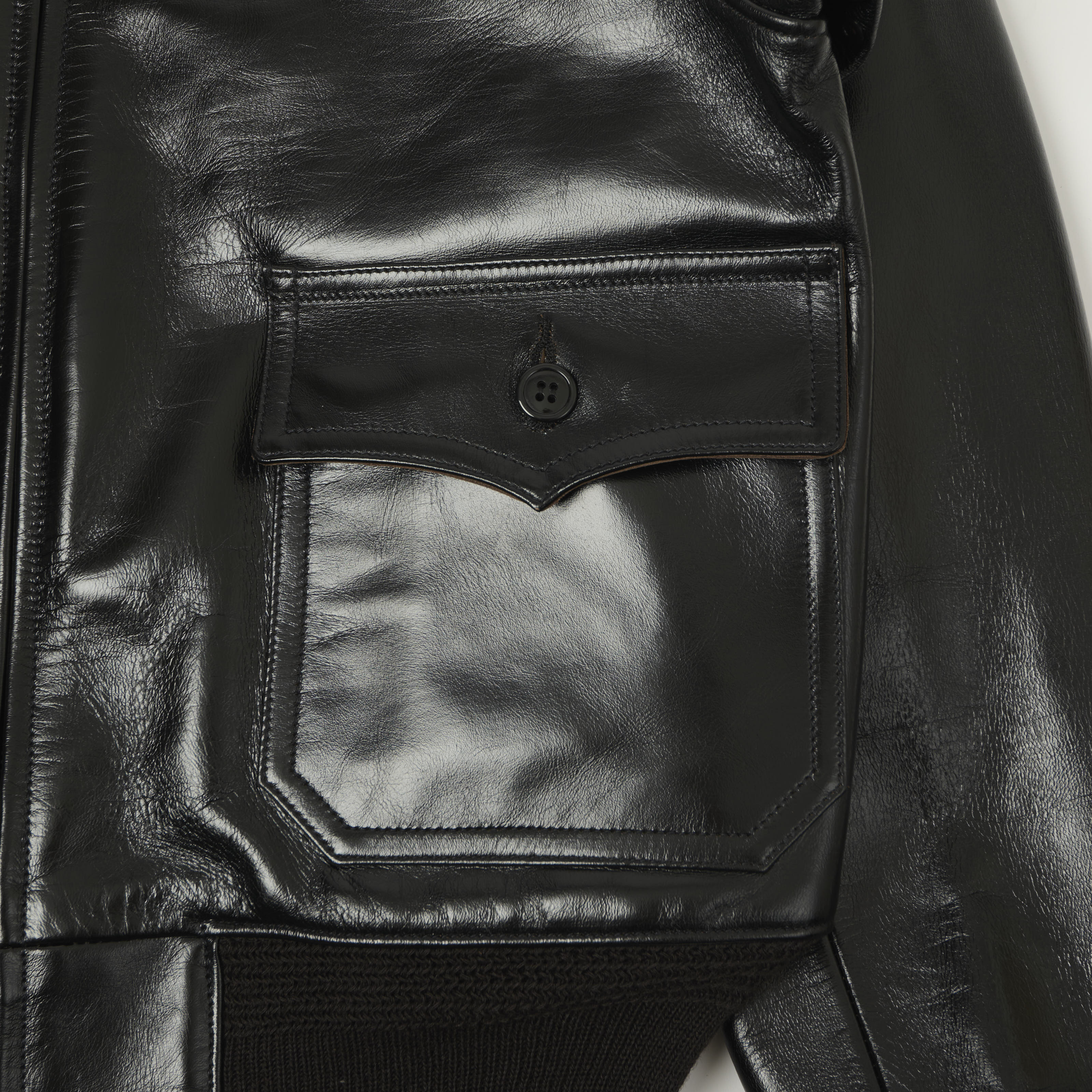 Buzz Rickson's William Gibson Type AN-J-3A Horsehide Flight Jacket - Black