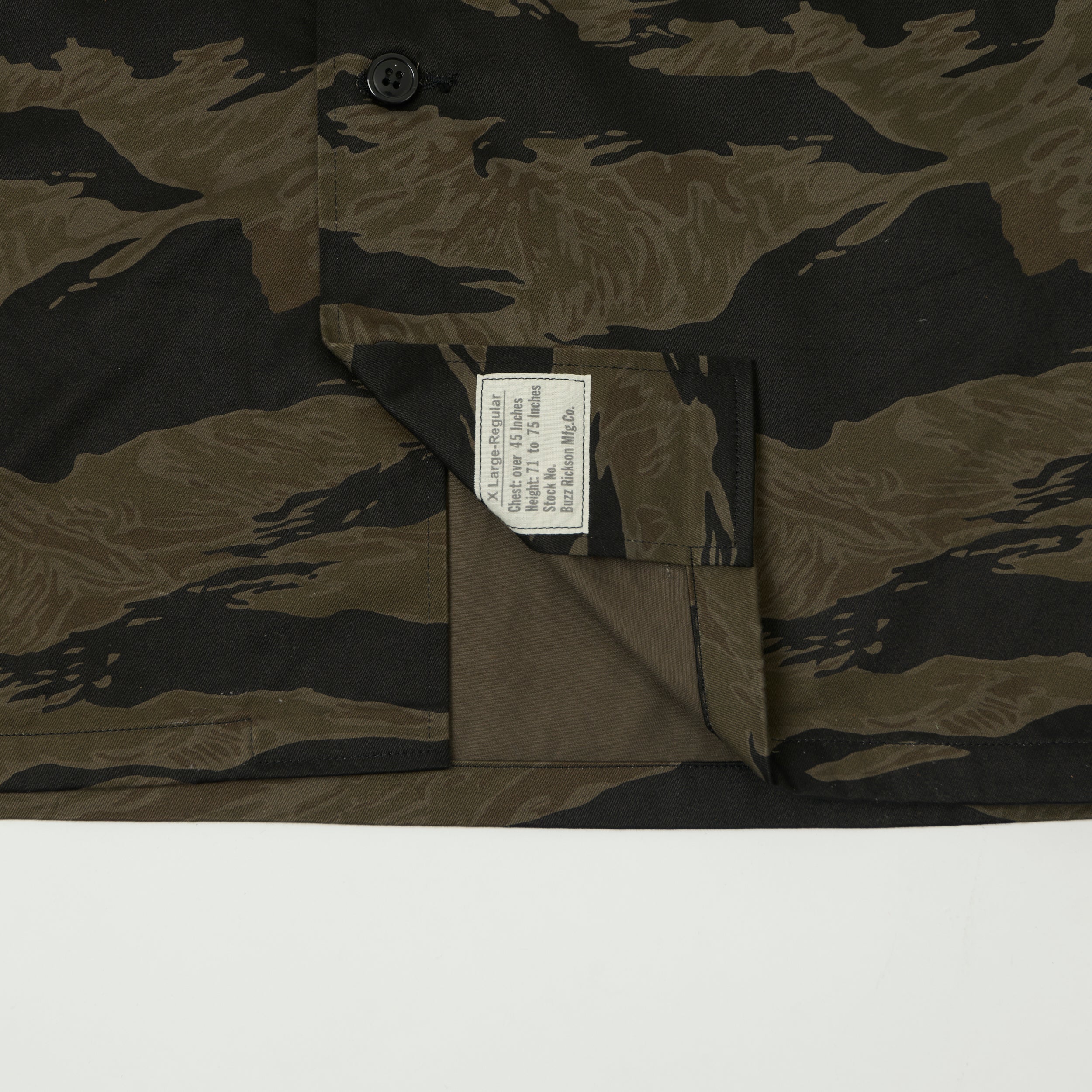 Buzz Rickson's William Gibson Black Tiger Stripe Camo Jacket - Black/Olive