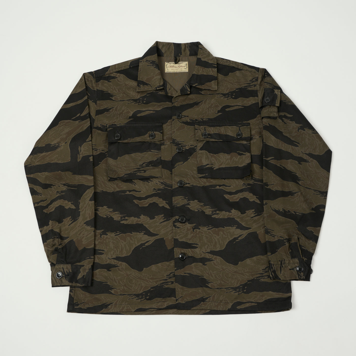 Buzz Rickson's William Gibson Black Tiger Stripe Camo Jacket - Black/Olive
