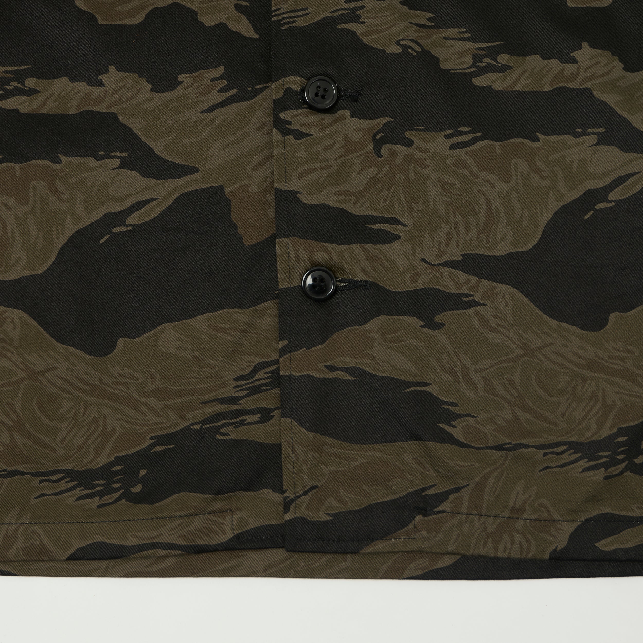 Buzz Rickson's William Gibson Black Tiger Stripe Camo Jacket - Black/Olive