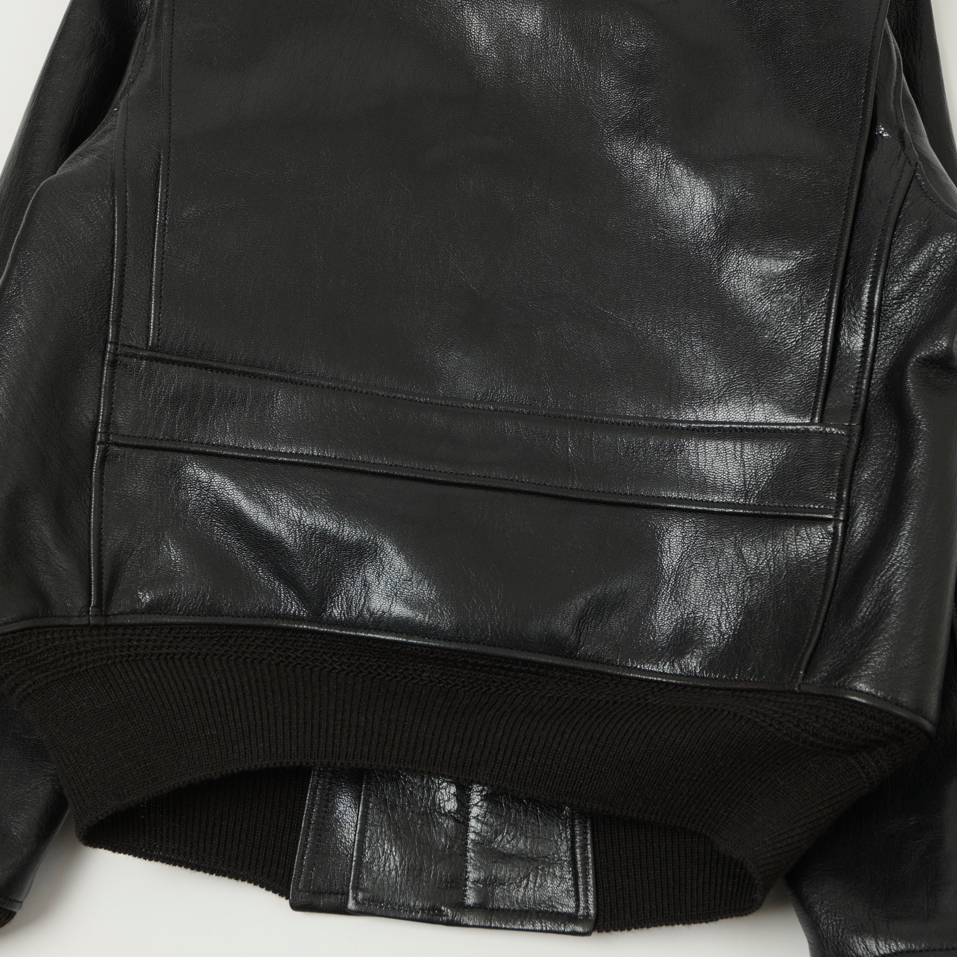 Buzz Rickson's William Gibson Type G-1 Goatskin Flight Jacket - Black