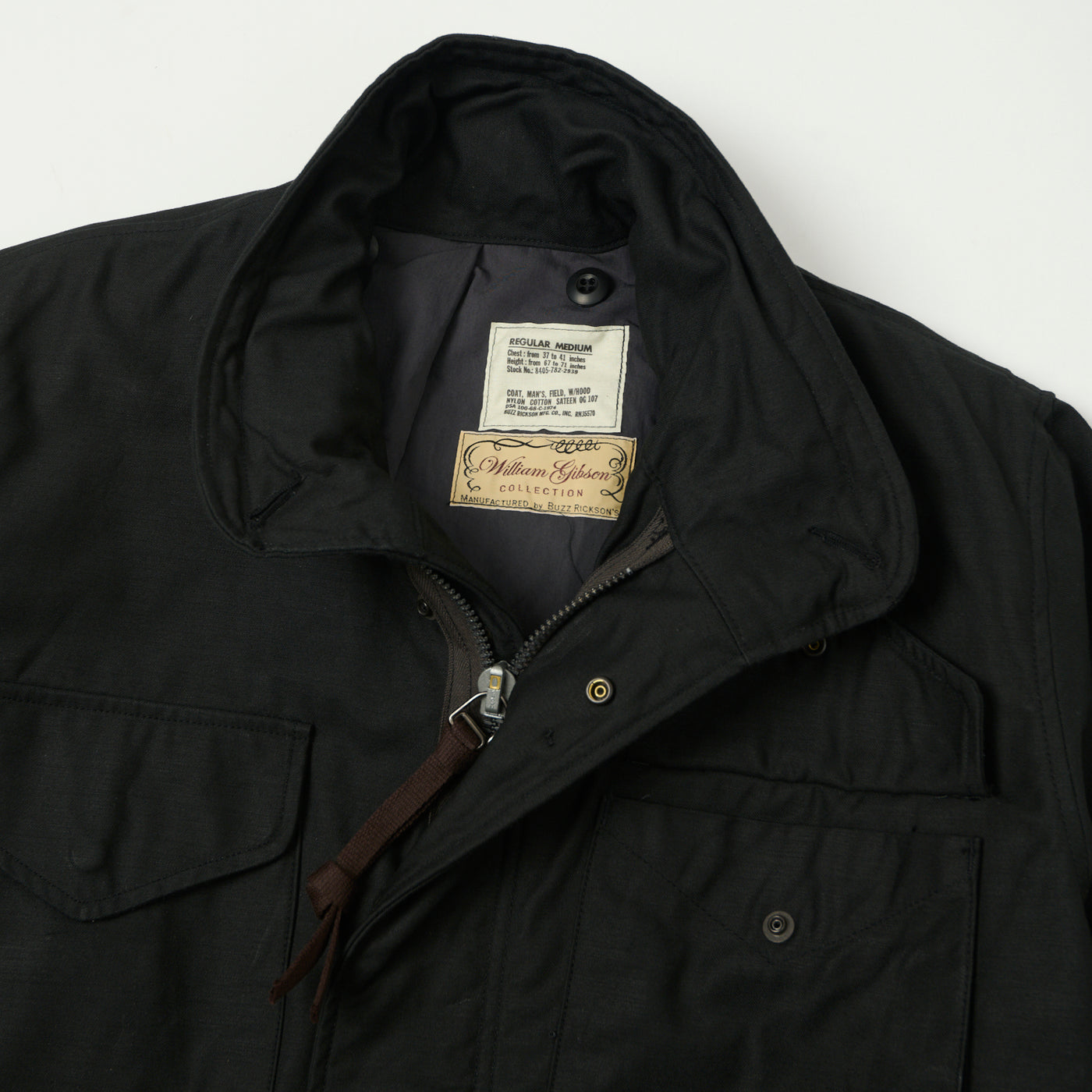 Buzz Rickson's x William Gibson M-65 'Early Model' Jacket - Black