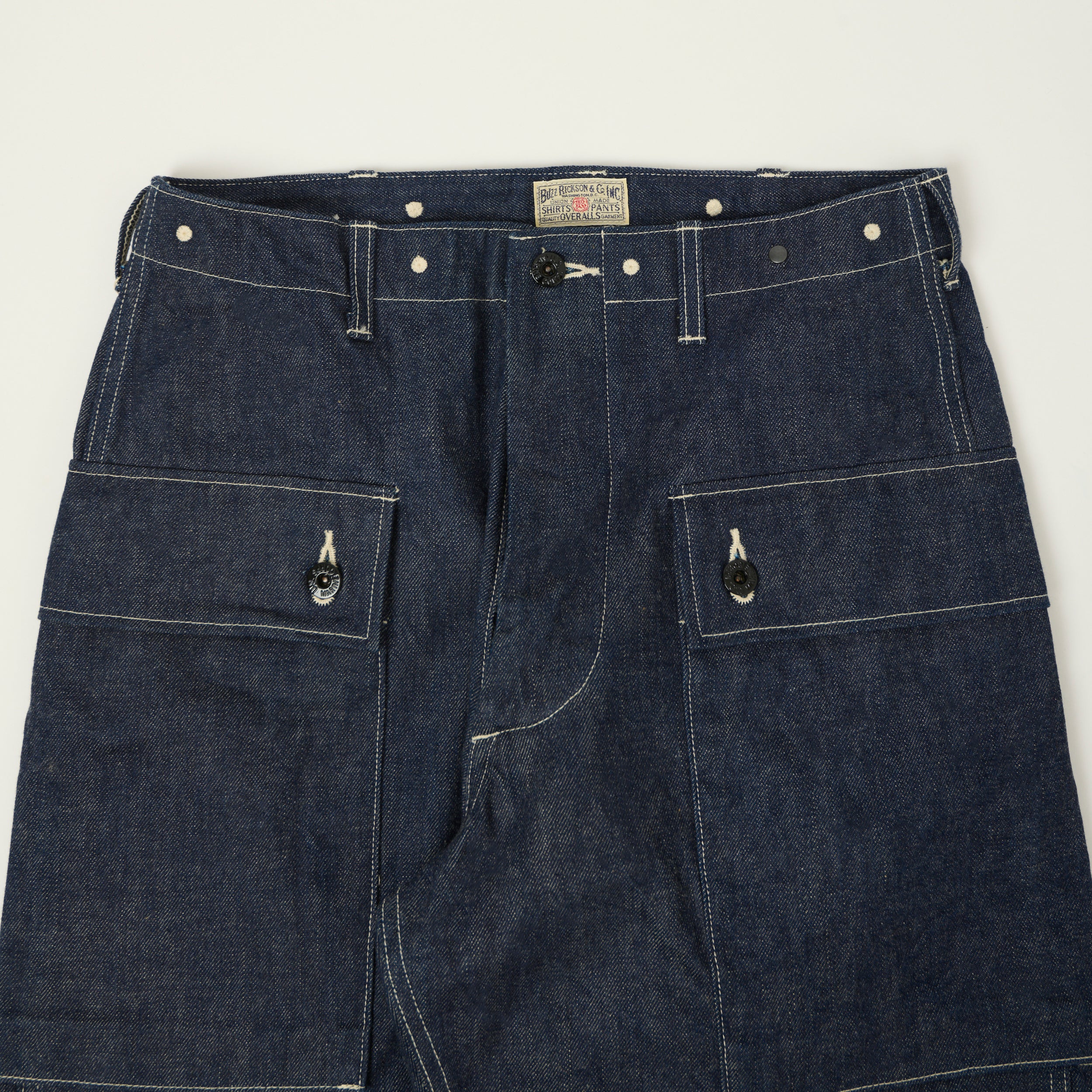 Buzz Rickson's Marine Corps M-1944 Denim Utility Trouser - One Wash