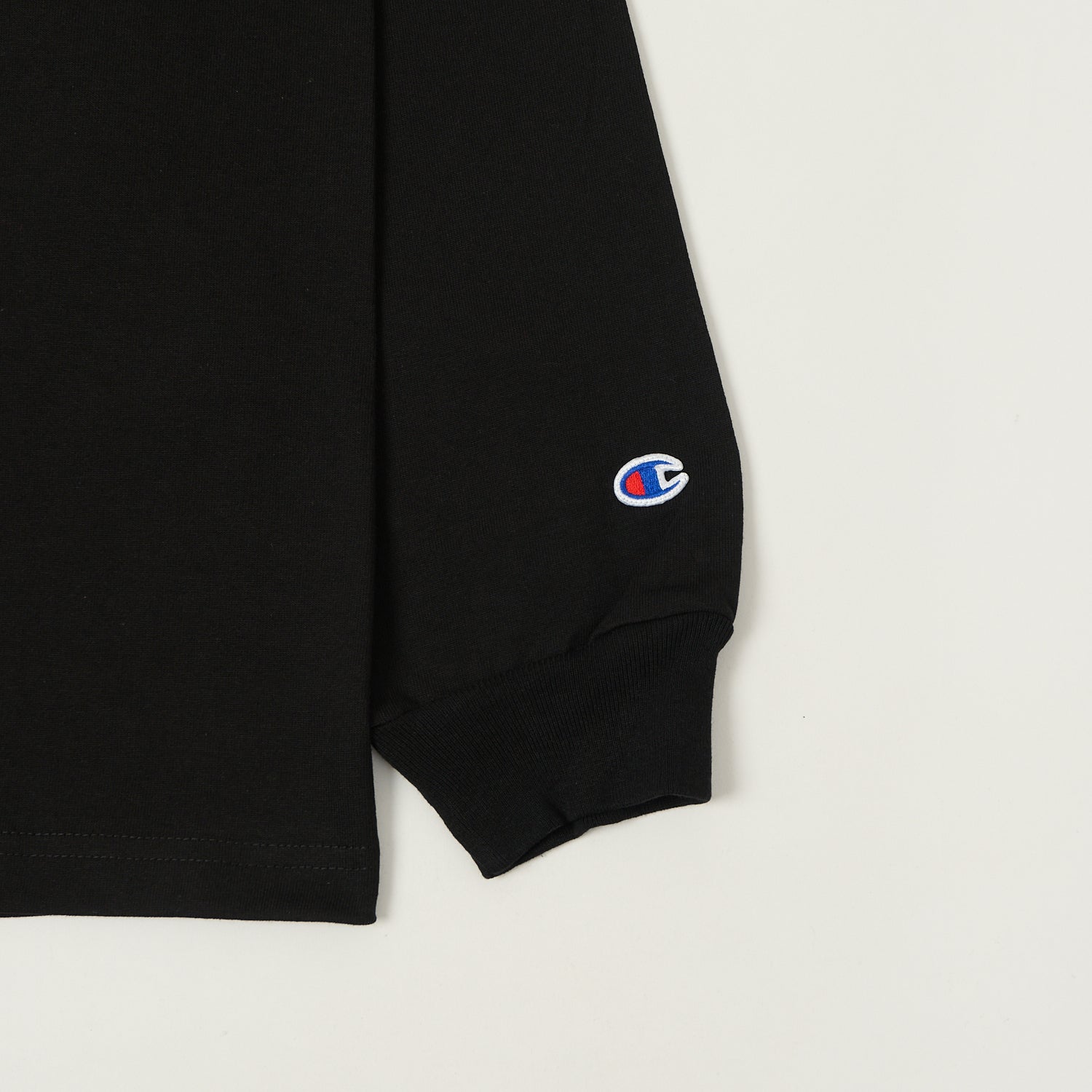 Champion Made in USA Long Sleeve Crewneck T-Shirt - Black