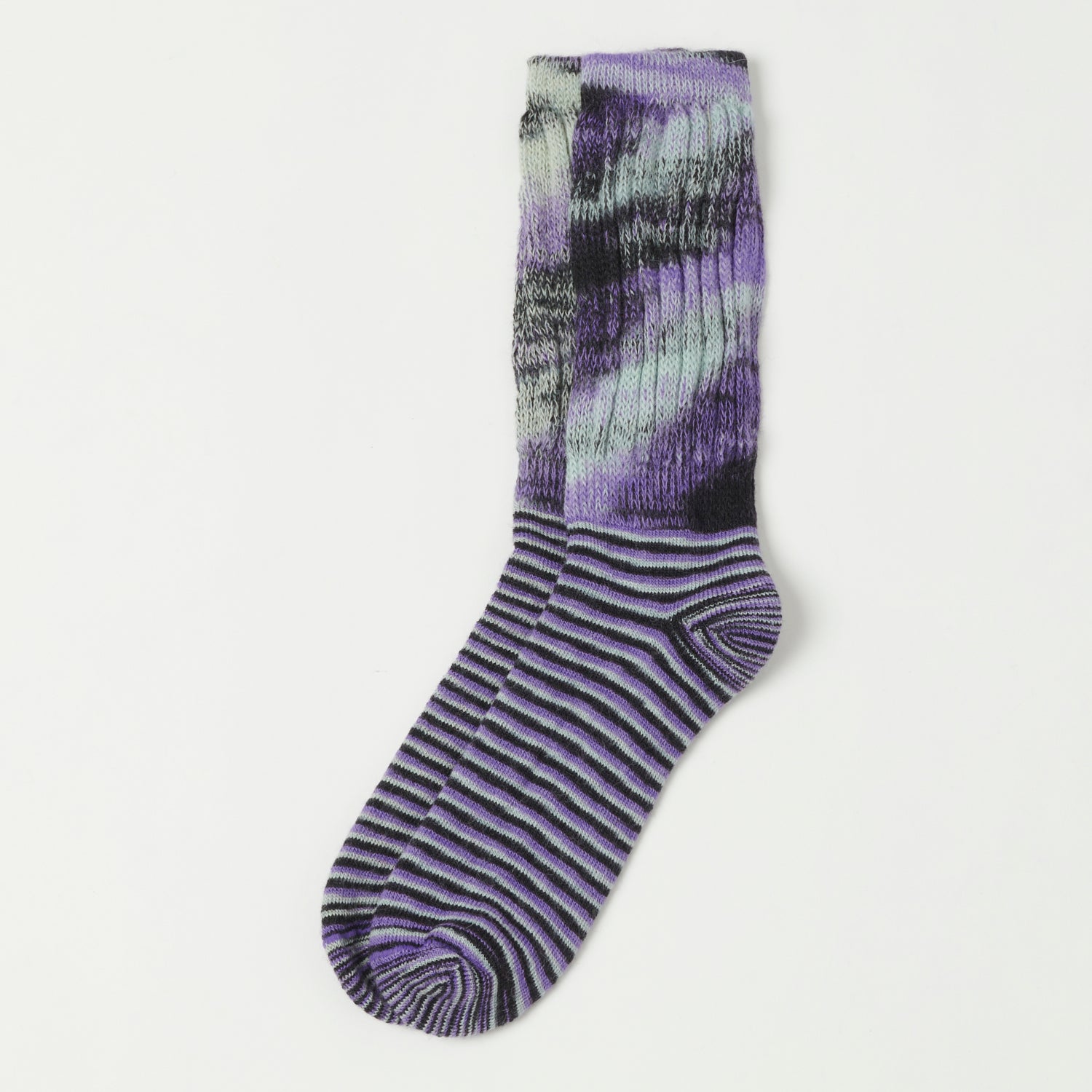 Chamula Loose Rib Sock - Plum