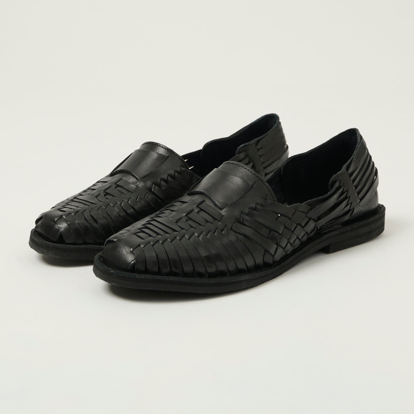 Chamula Brasilia Woven Huarache Shoe - Black
