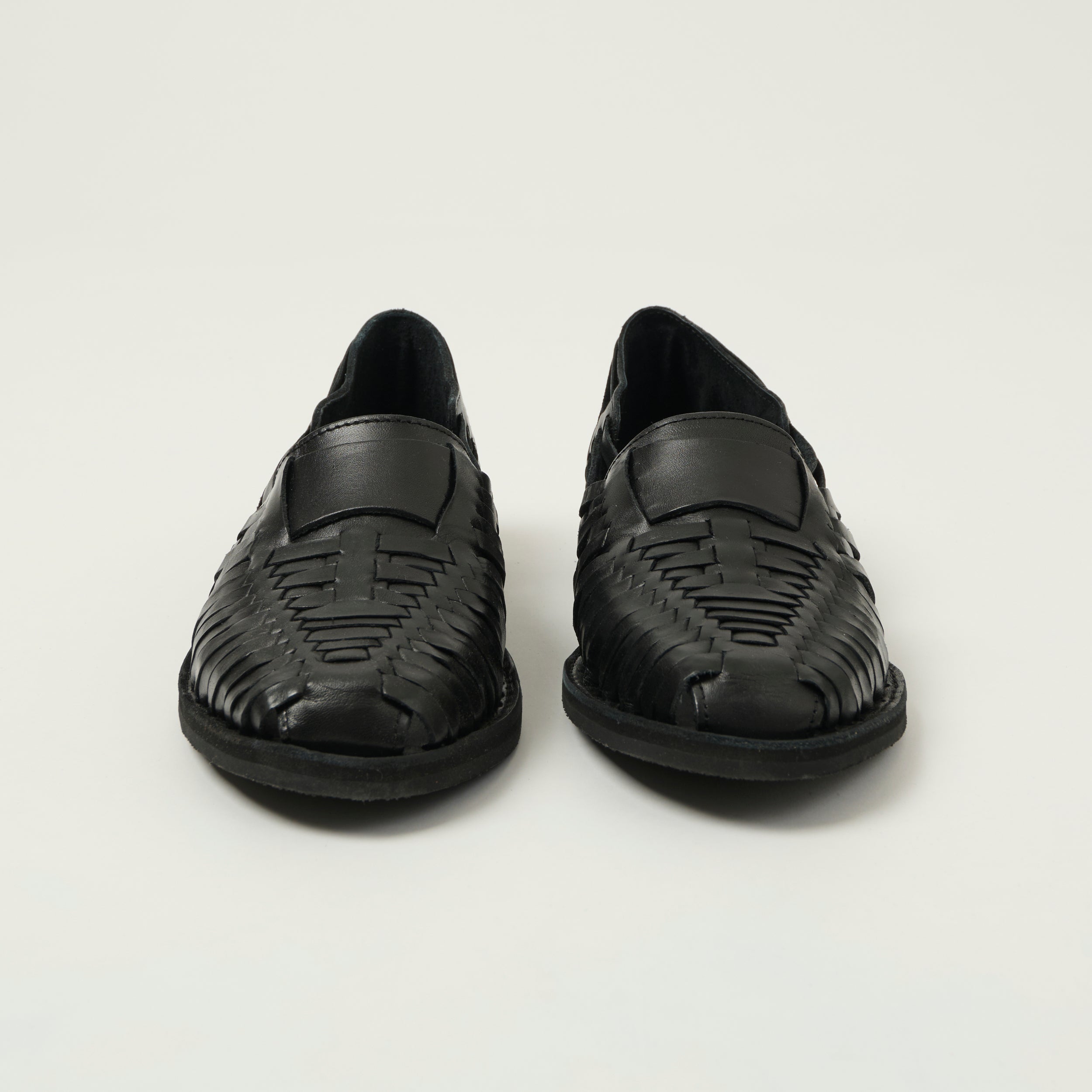 Chamula Brasilia Woven Huarache Shoe - Black
