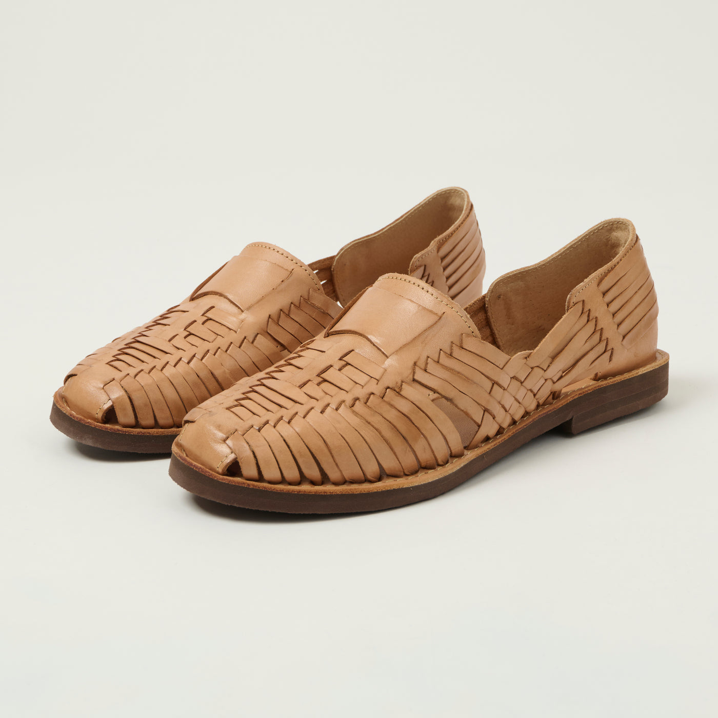 Chamula Brasilia Woven Huarache Shoe - Tan