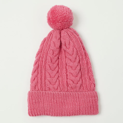Chamula Double Cuff Fisherman's Beanie - Pink