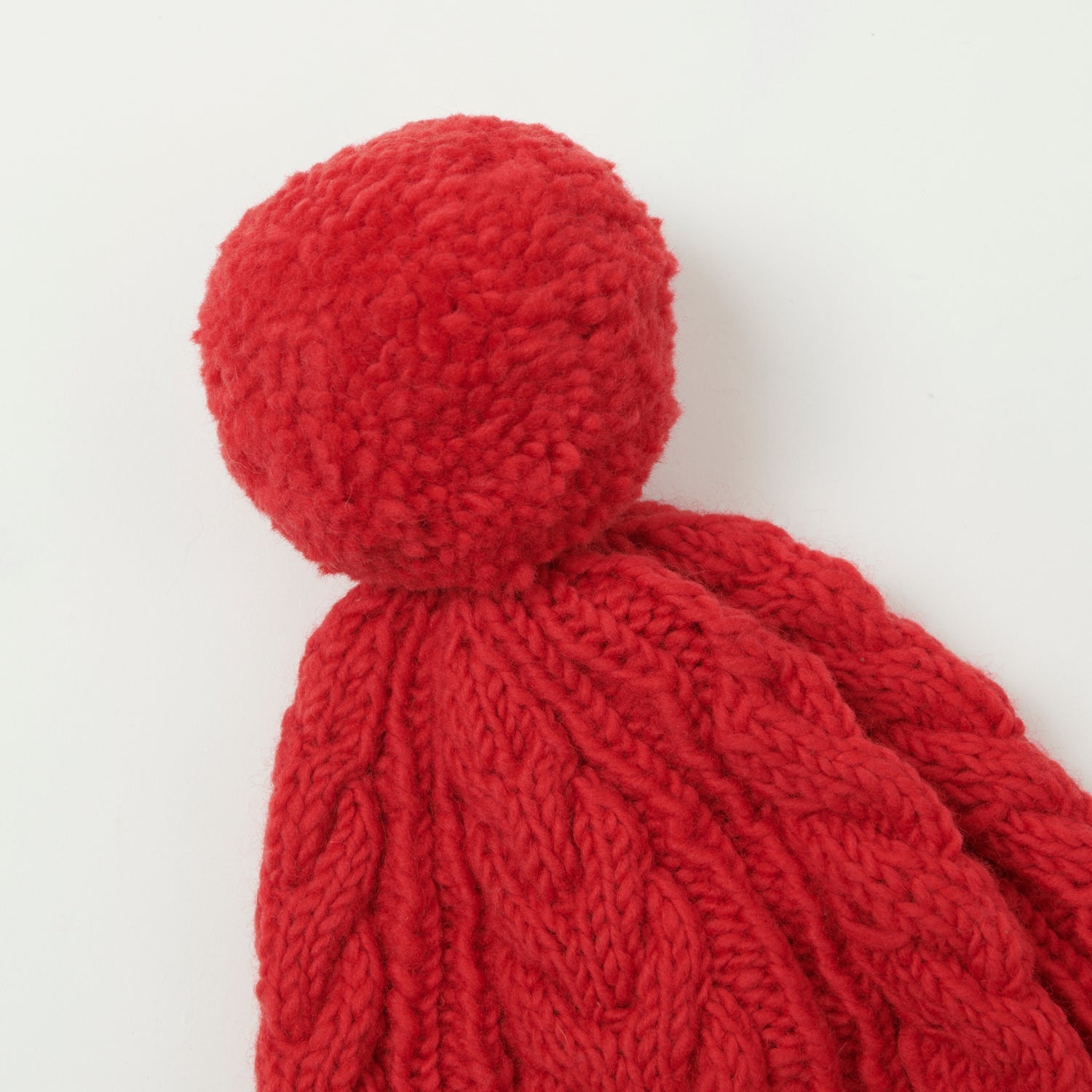 Chamula Double Cuff Fisherman's Beanie - Raspberry