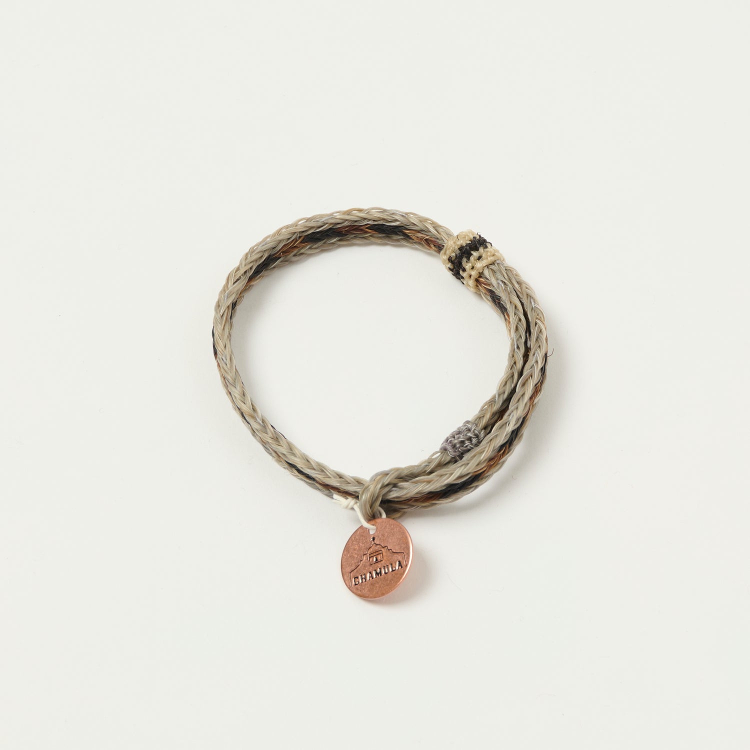 Chamula Braided Horsehair Bracelet - Grey/Black