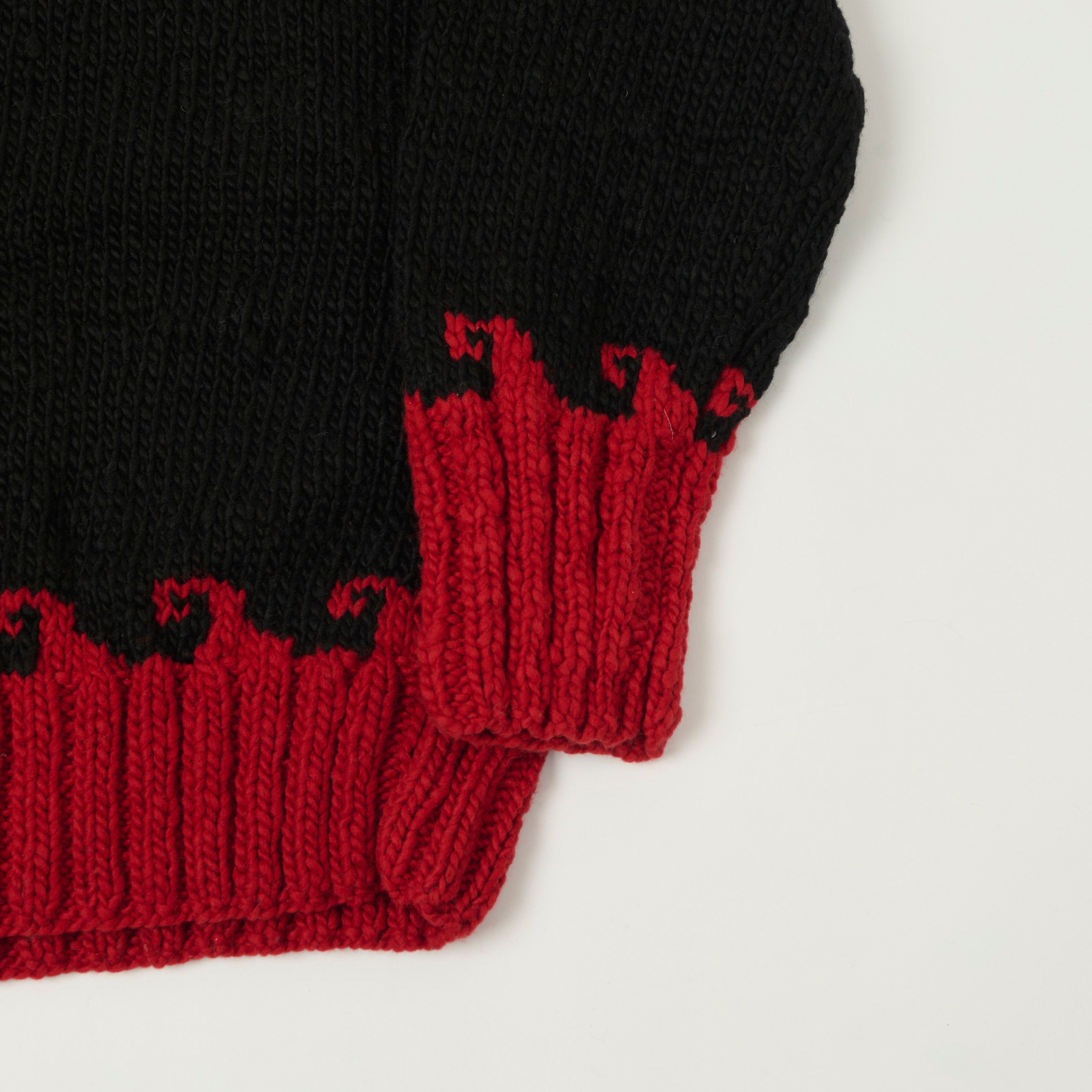 Chamula Merino Wool 'Olas' Jumper - Black