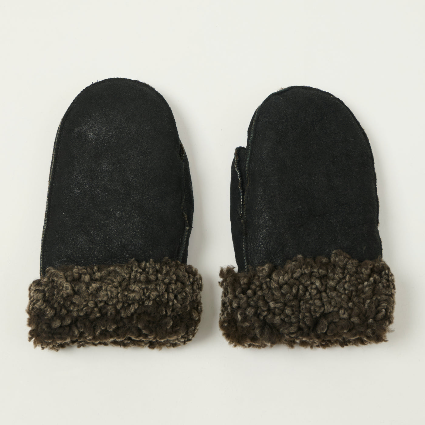 Crown Cap 4-86016 Shearling Mittens - Black