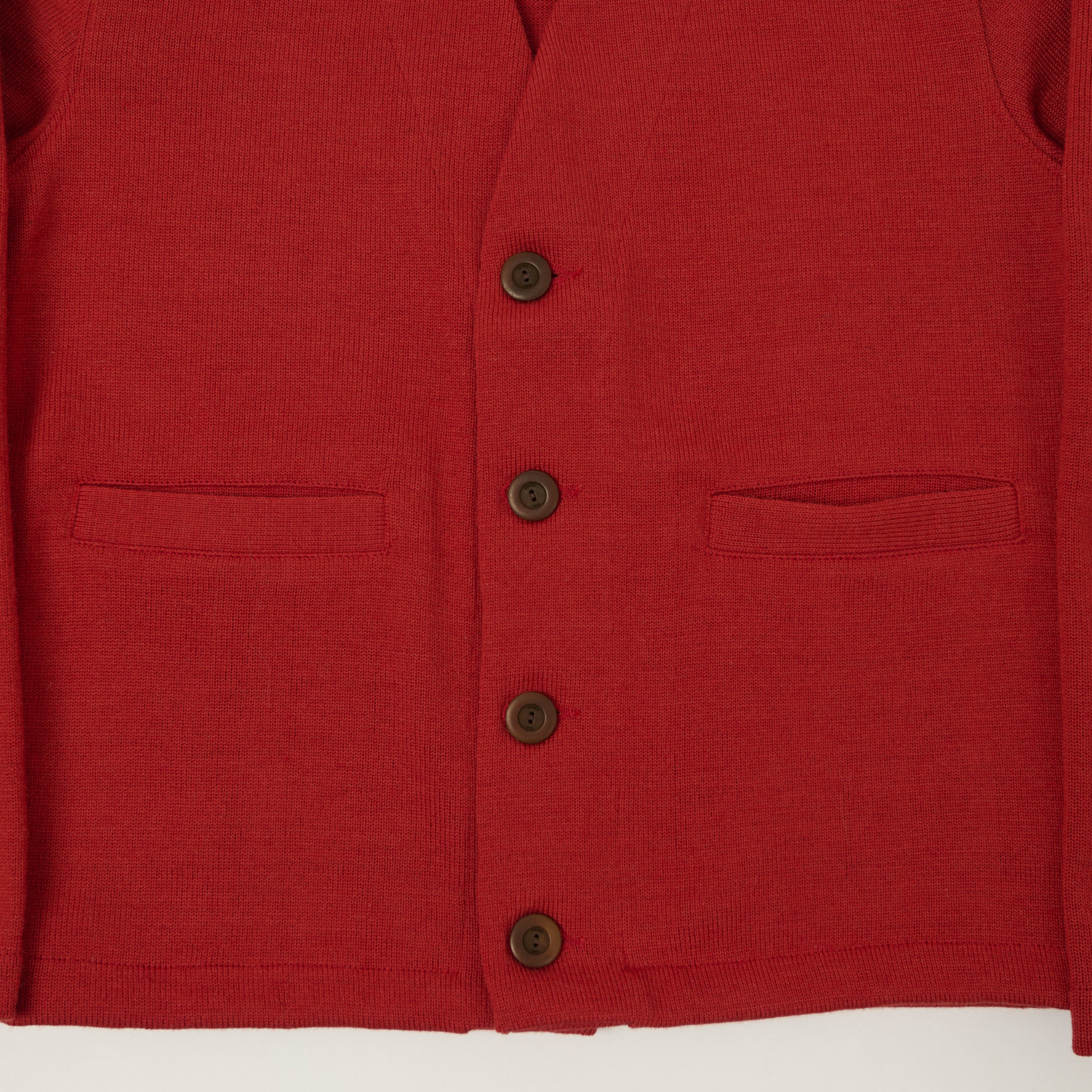 Dehen 1920 Lightweight 'Slouchy' Cardigan - Forster Red