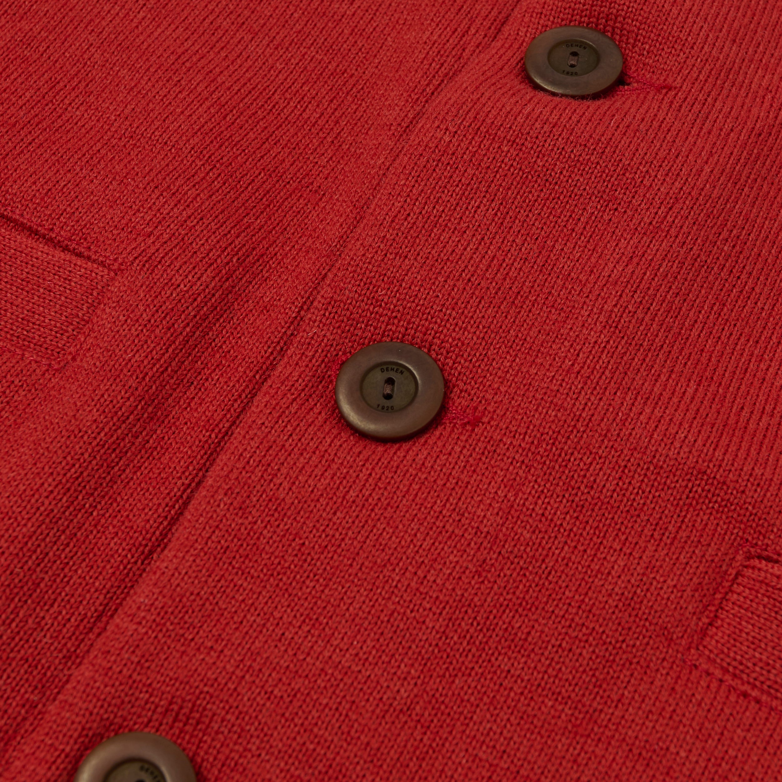 Dehen 1920 Lightweight 'Slouchy' Cardigan - Forster Red