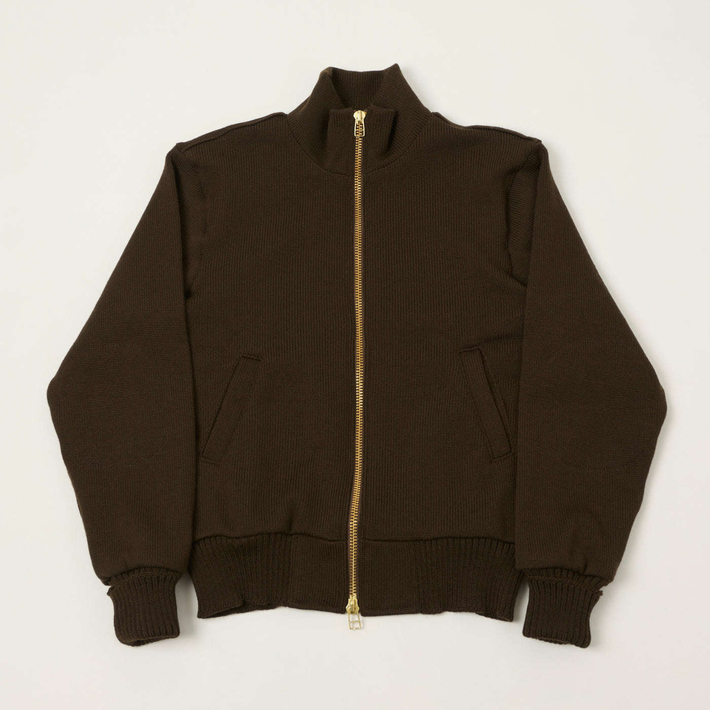 Dehen 1920 'Full-Throttle' Moto-Sweater - Brown