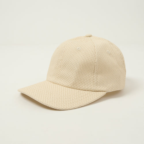 Dehen 1920 Sashi-Ori Cotton Baseball Cap - Natural