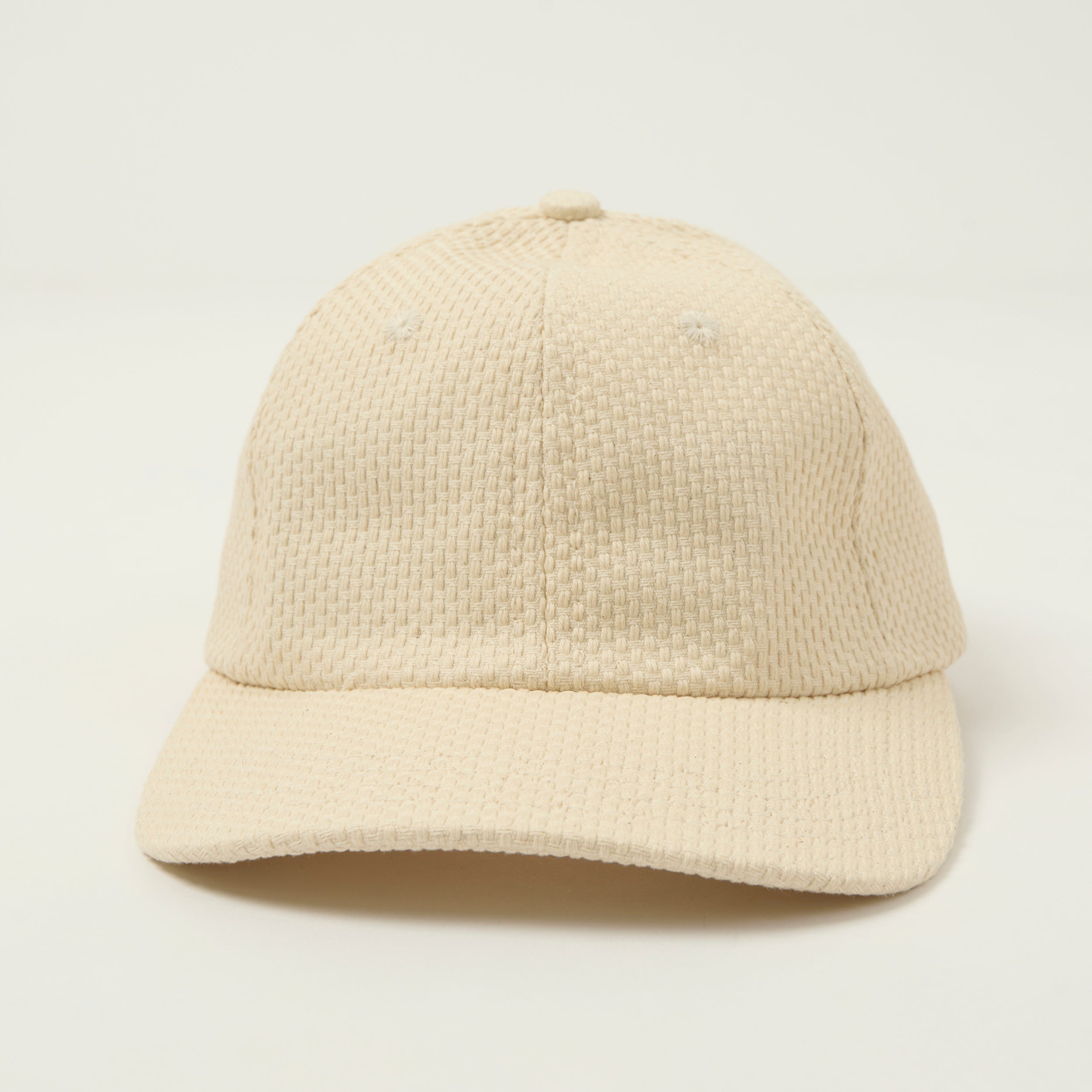 Dehen 1920 Sashi-Ori Cotton Baseball Cap - Natural
