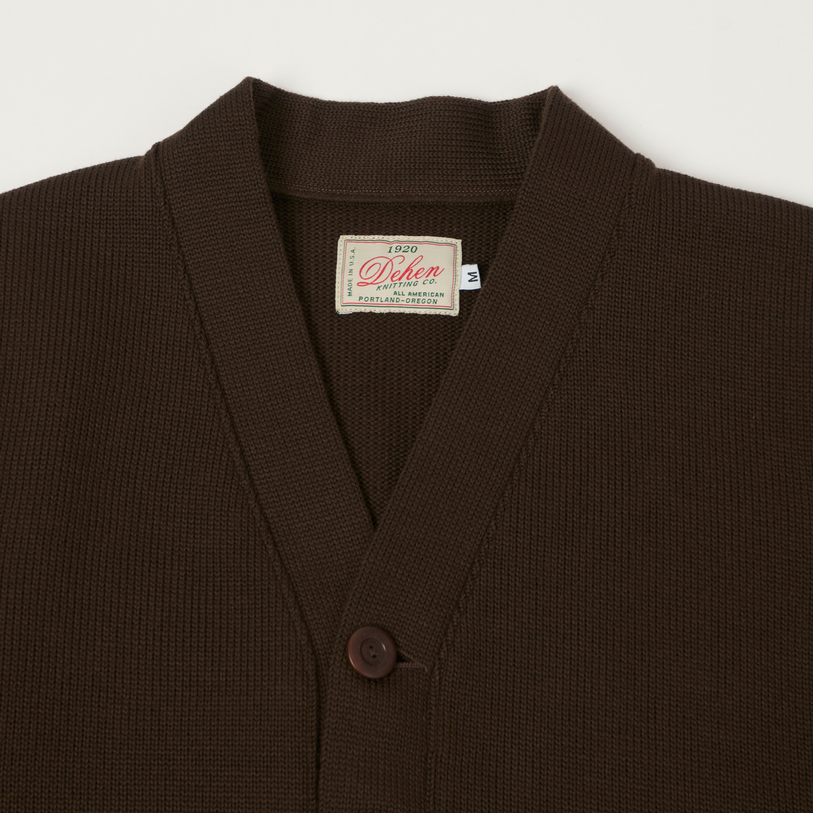 Dehen 1920 Classic Cardigan - Brown