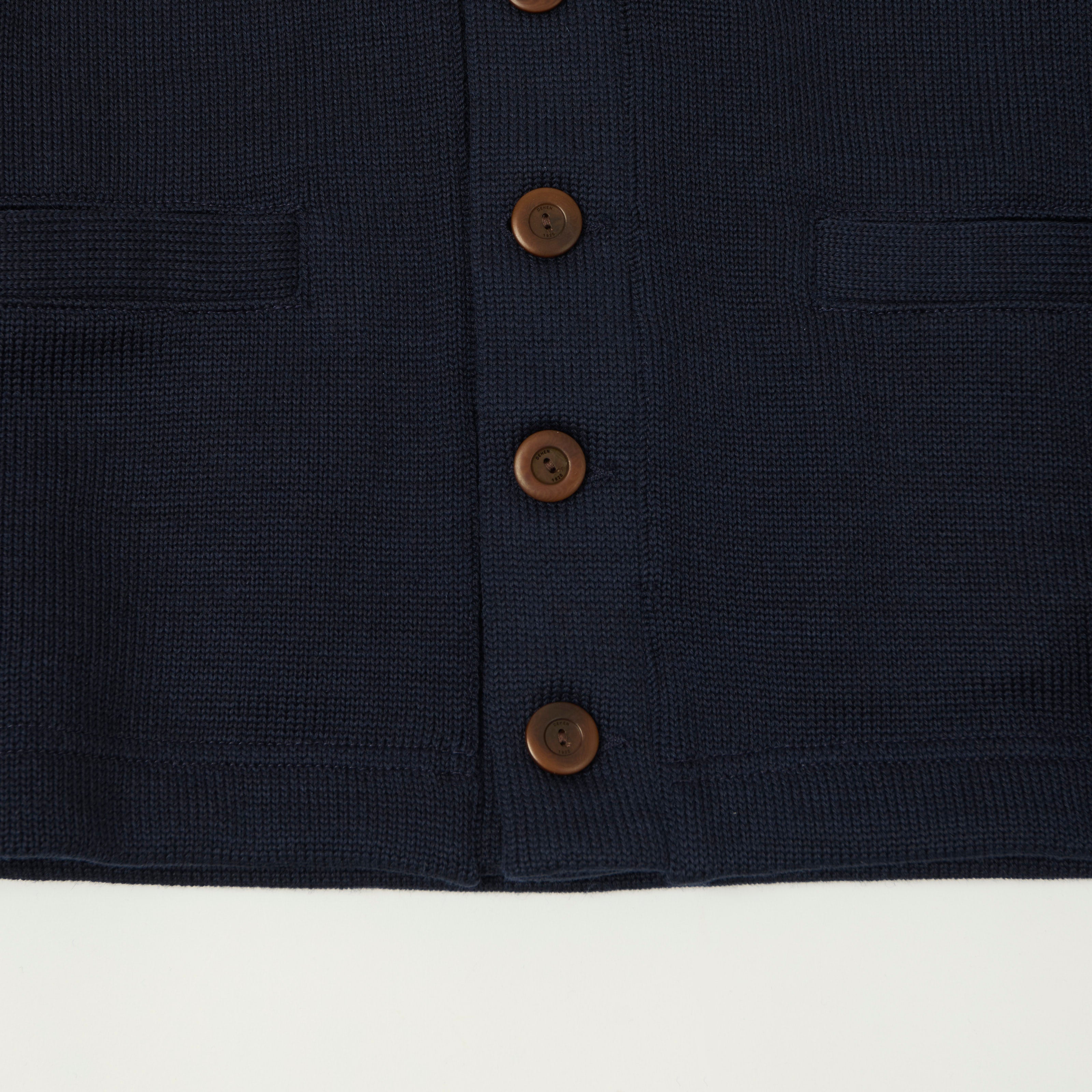 Dehen 1920 Classic Cardigan - Dark Navy