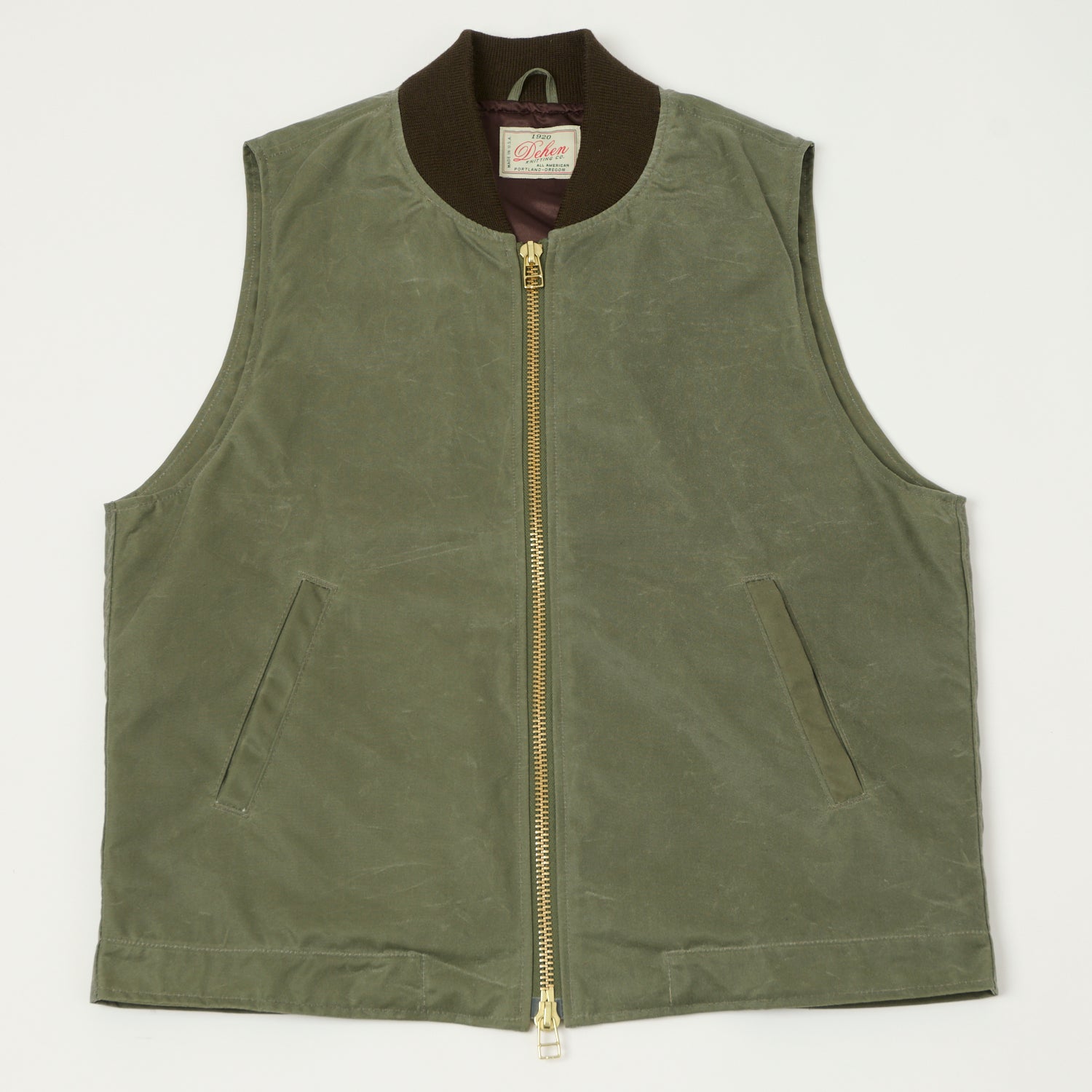 Dehen 1920 Flight Vest - Light Moss