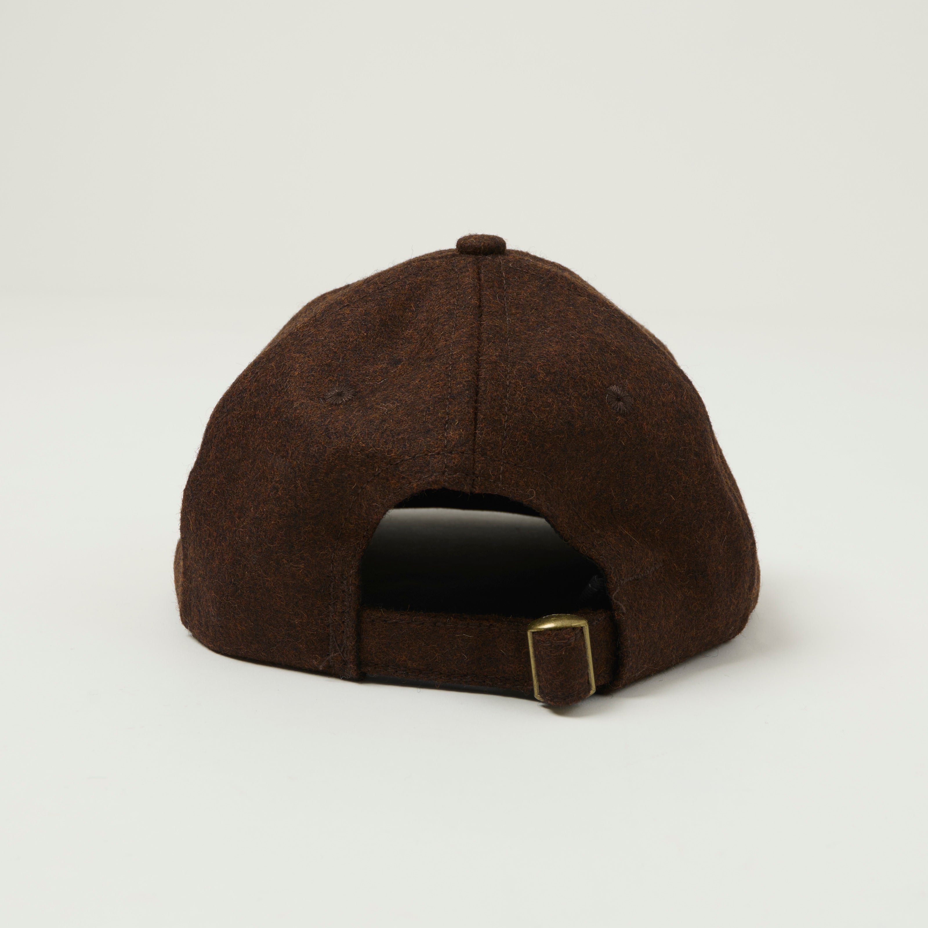 Dehen 1920 Melton Wool Baseball Hat - Red Oak