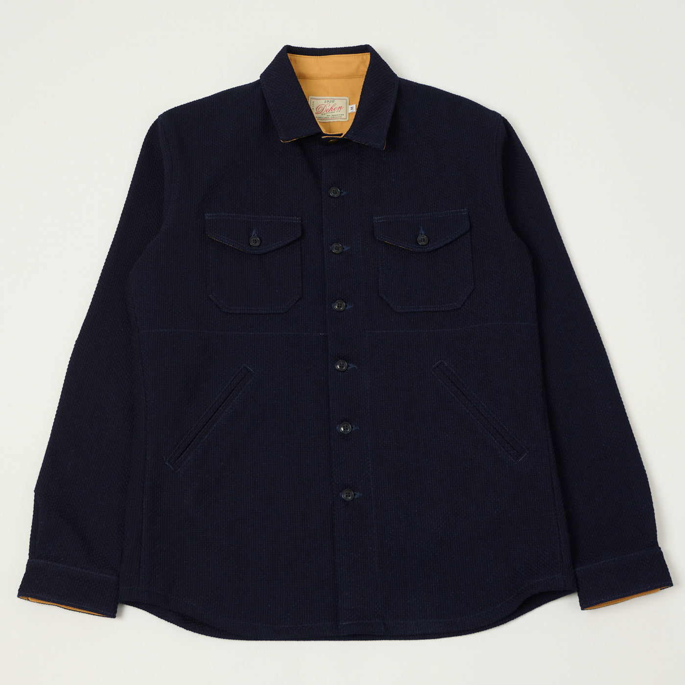 Dehen 1920 Crissman Sashiko Over Shirt - Indigo