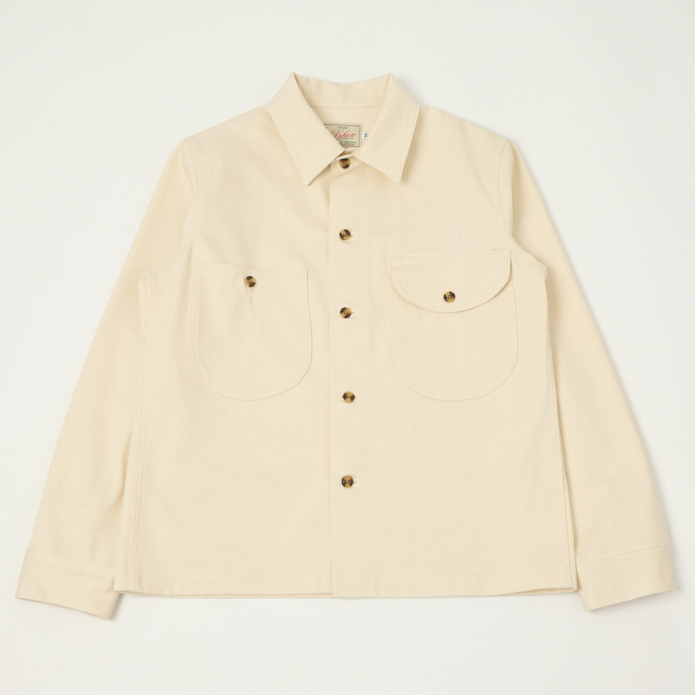 Dehen 1920 Selvedge Denim Over Shirt - Natural