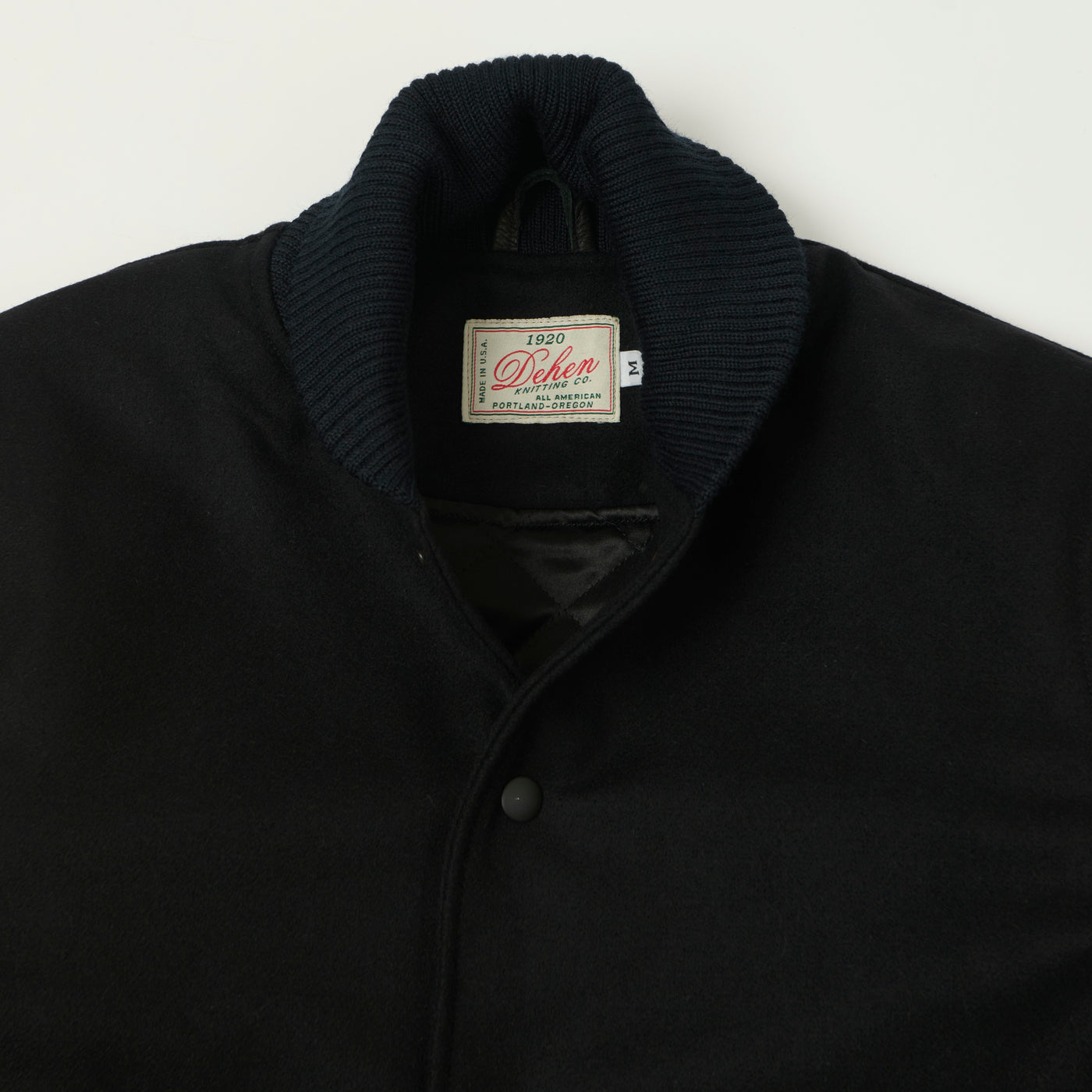 Dehen 1920 Varsity Jacket - Black/Black