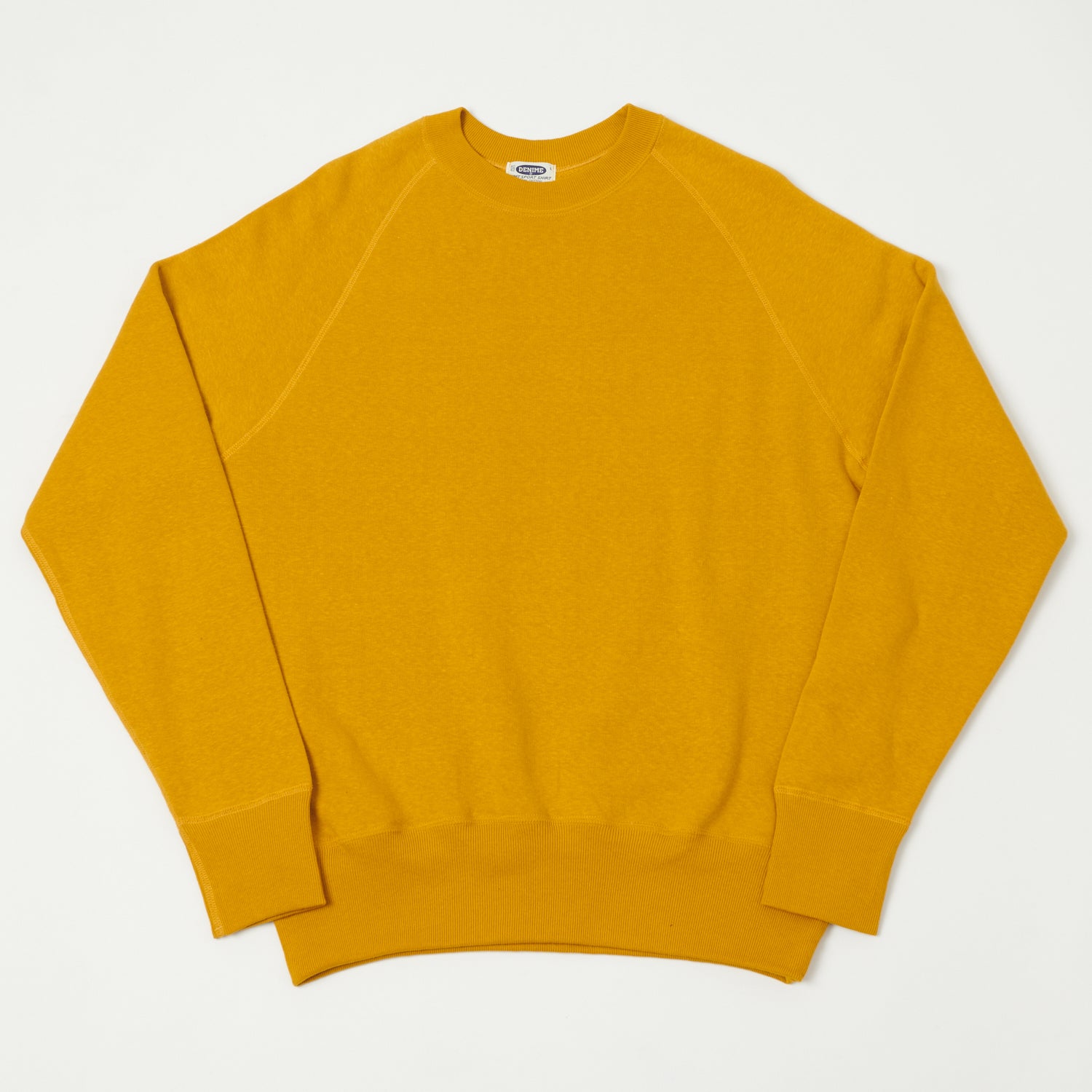 Denime Lot. 261 4-Needle Raglan Sweatshirt - Yellow