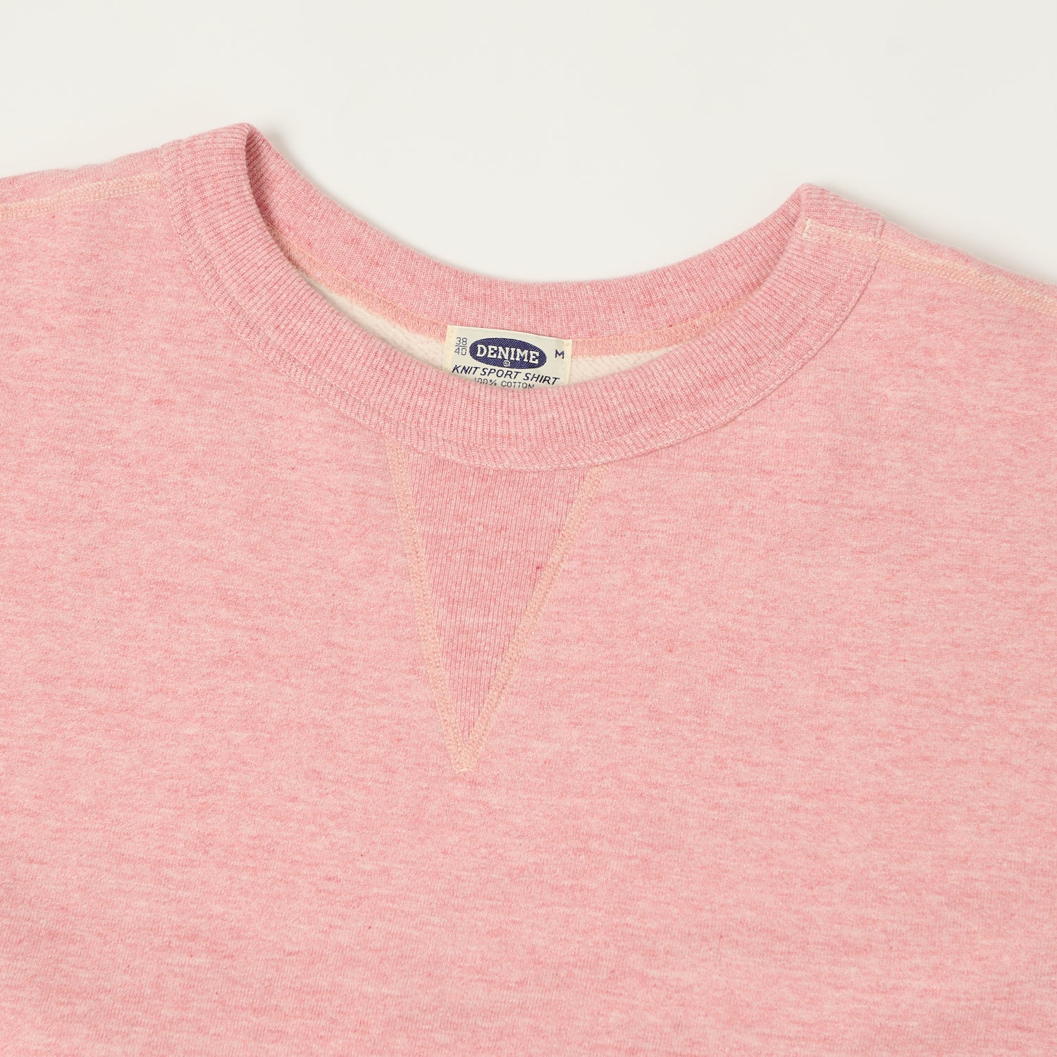 Denime Lot. 268 '88/12' 4 Needle Crew Neck Sweatshirt - Heather Red