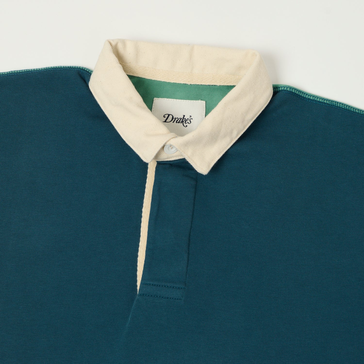 Drake's Classic Rugby Shirt - Navy/Yellow/Red/Green