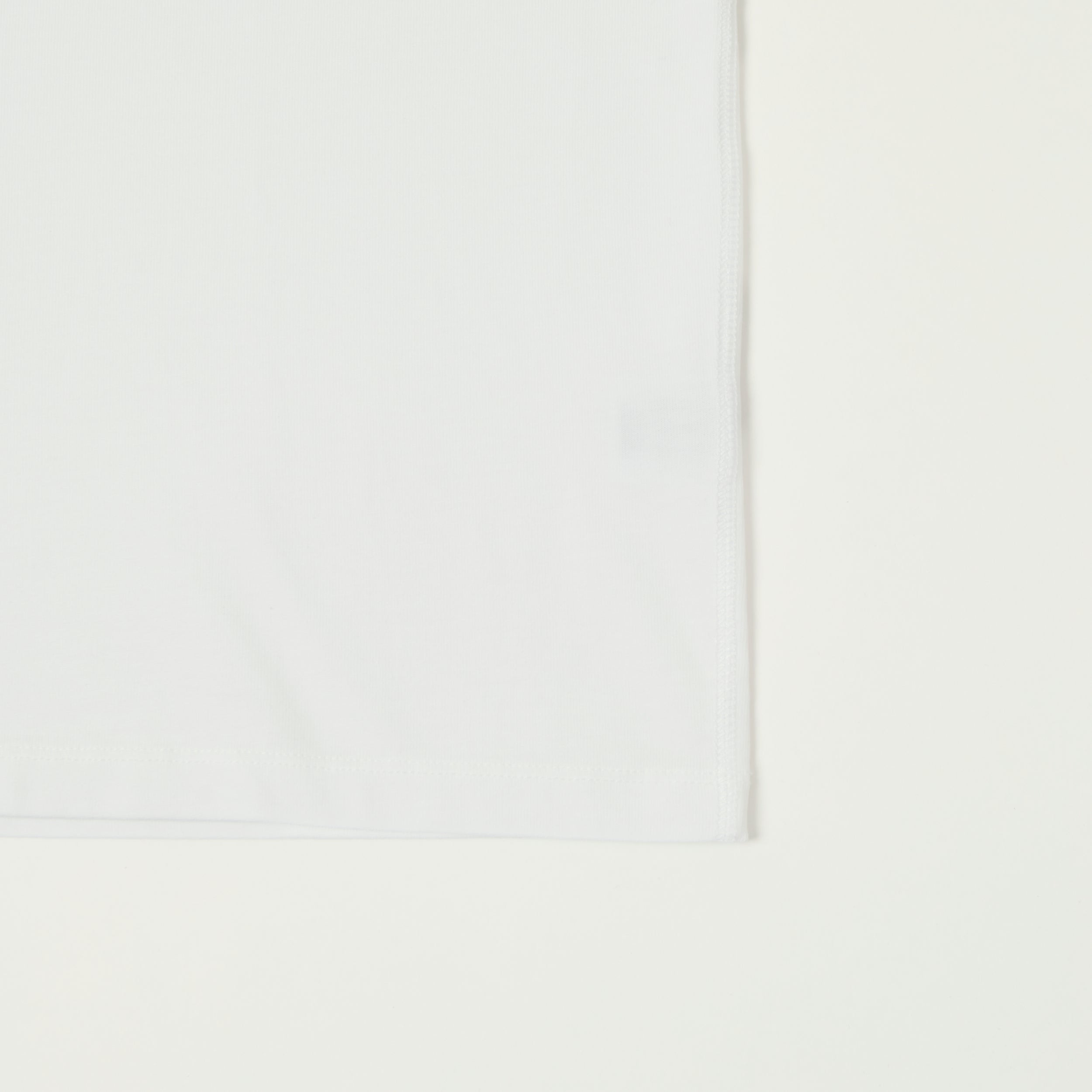 Drake's Cotton Crew Neck Ringer T-Shirt - White/Red