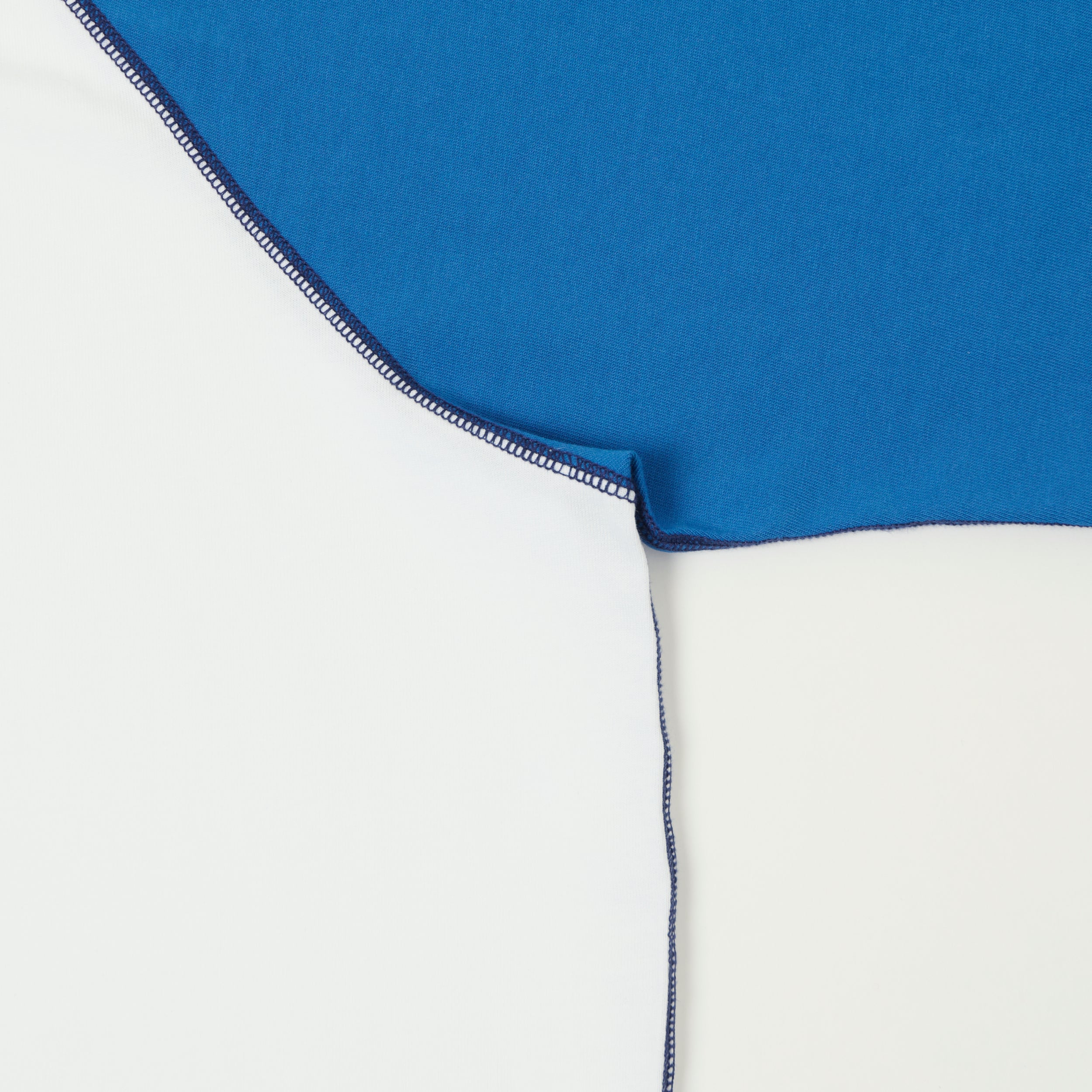 Drake's Raglan Sleeve Hiking Tee - White/Blue