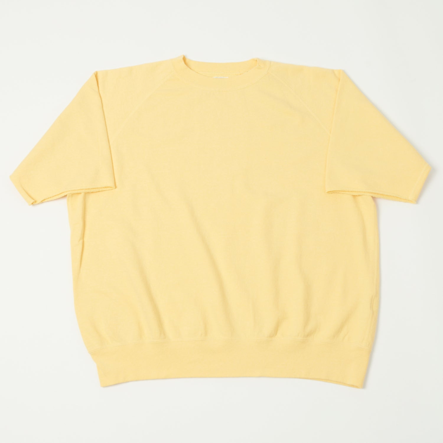 Dubbleworks Cut Off Sleeve Sweatshirt - Pale Yellow