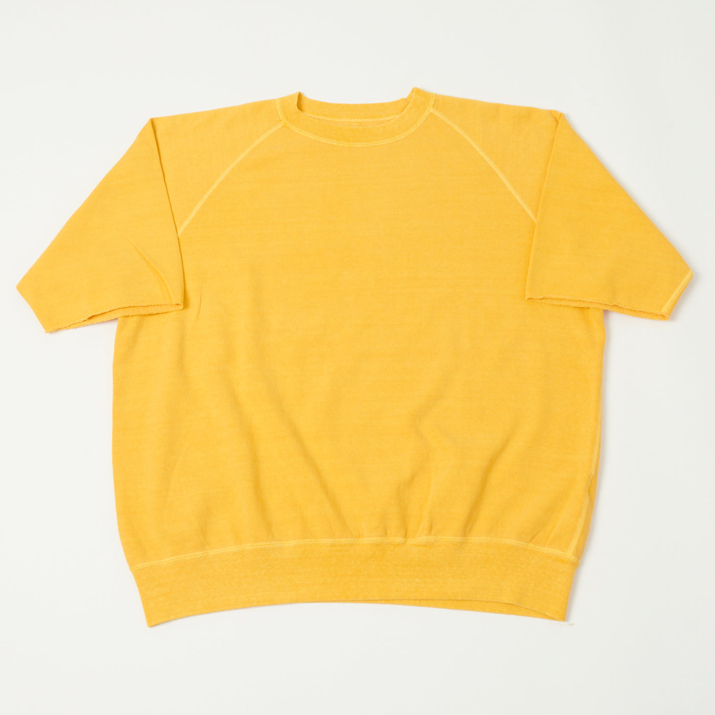 Dubbleworks Cut Off Sleeve Pigment Dyed Sweatshirt - Gold