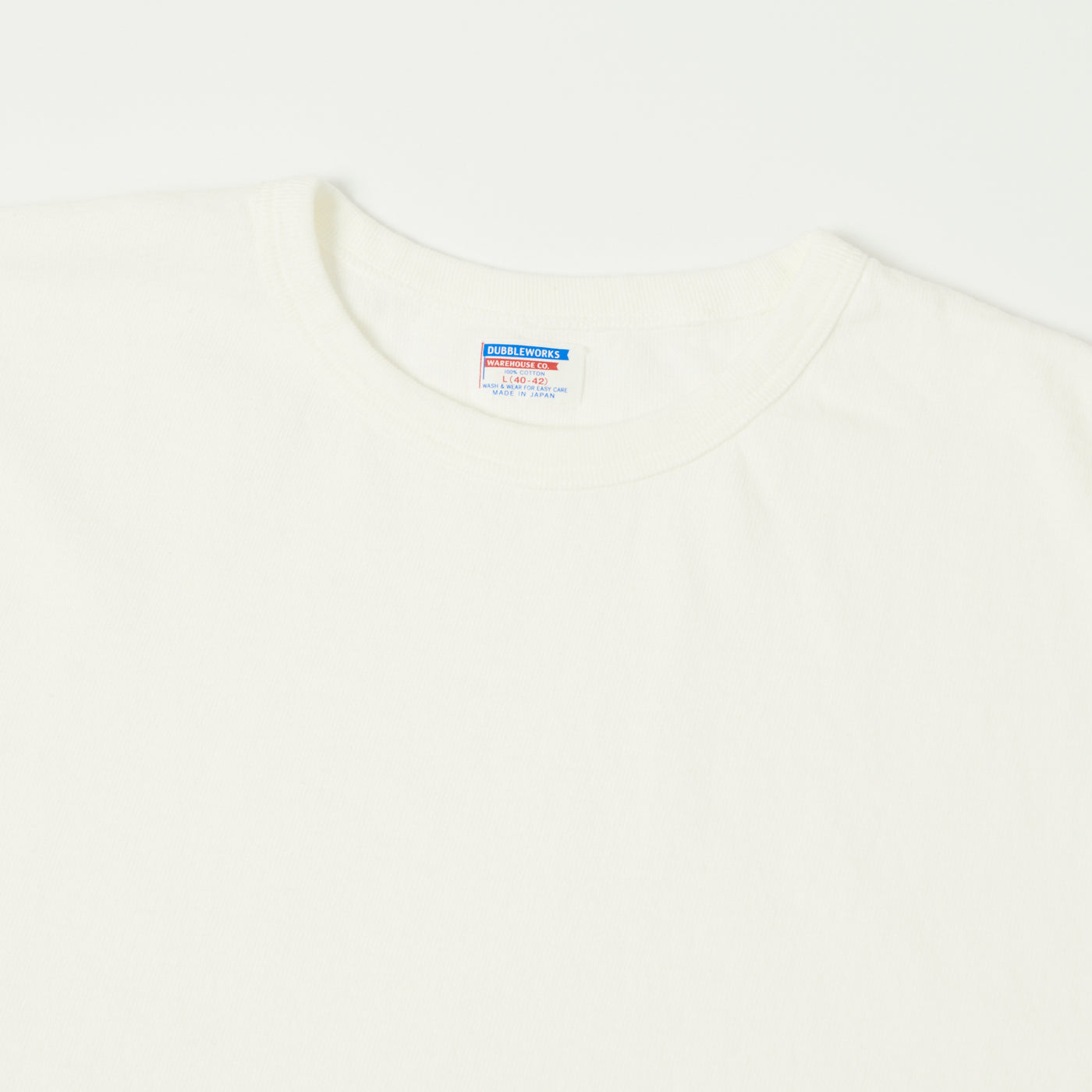 Dubbleworks Heavy Fabric Long Sleeve Tee - Off White