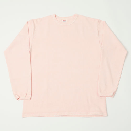 Dubbleworks Heavy Fabric Long Sleeve Pigment Dyed Tee - Pink