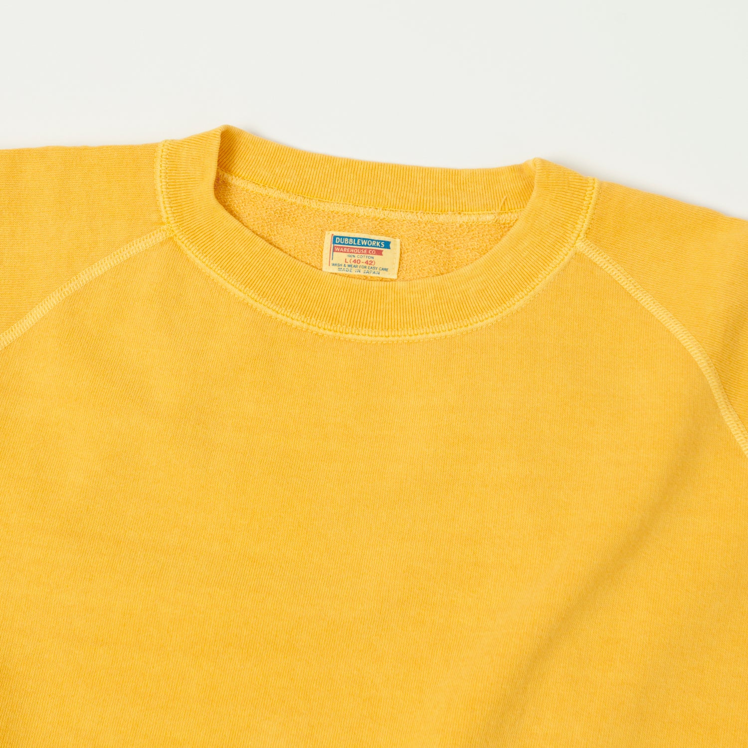 Dubbleworks Cut Off Sleeve Pigment Dyed Sweatshirt - Gold